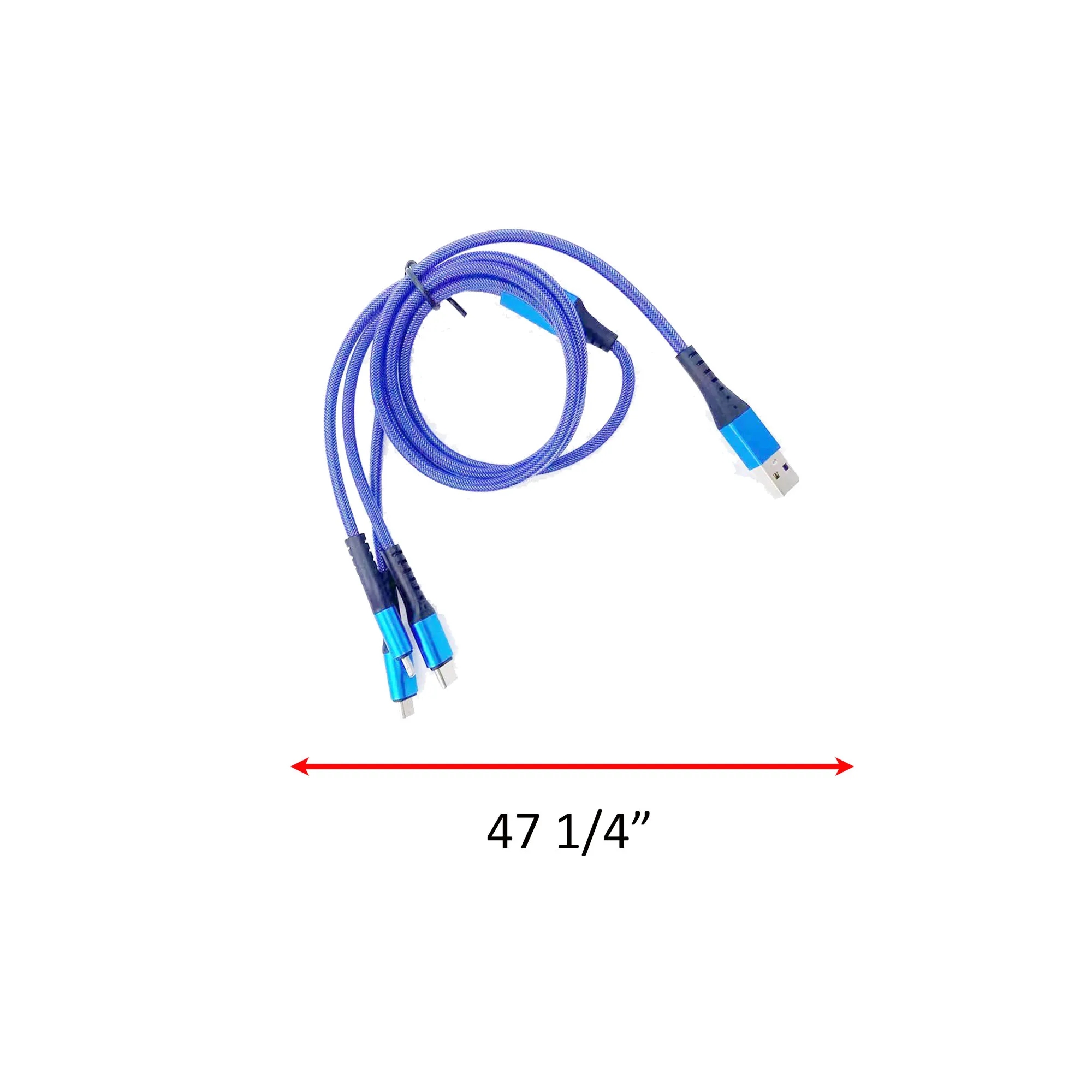 Silkscreen 3 in 1 braided Charging Cable 3
