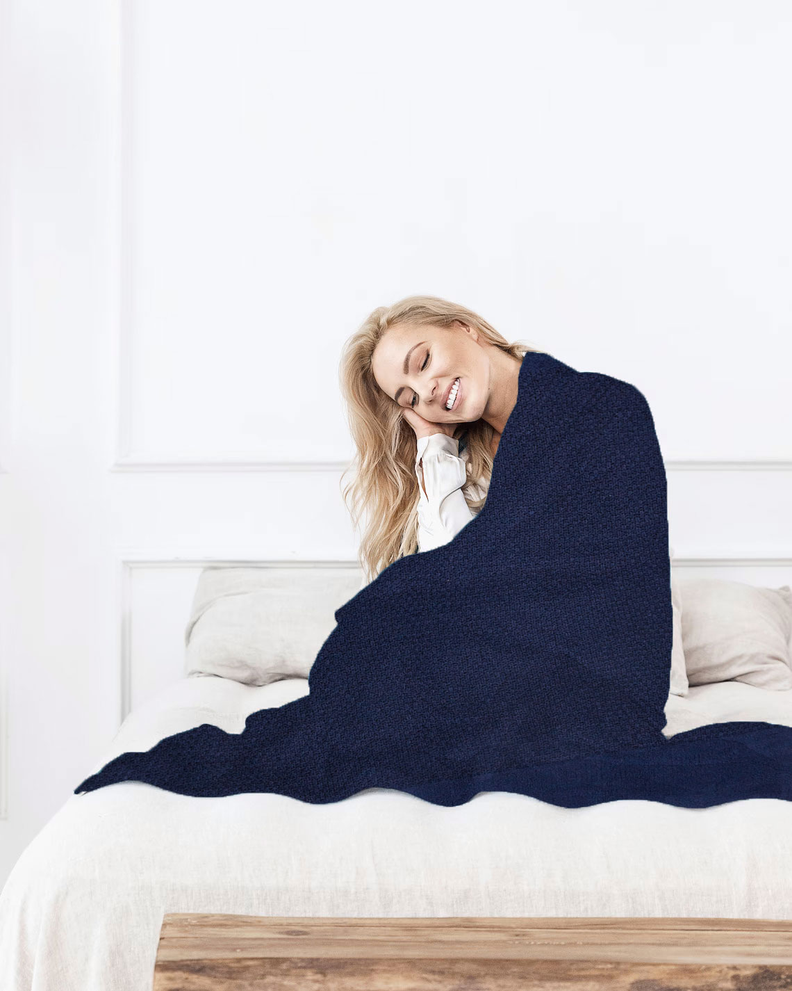 Crochet Knit Blanket, 50x60, Blank Only 7