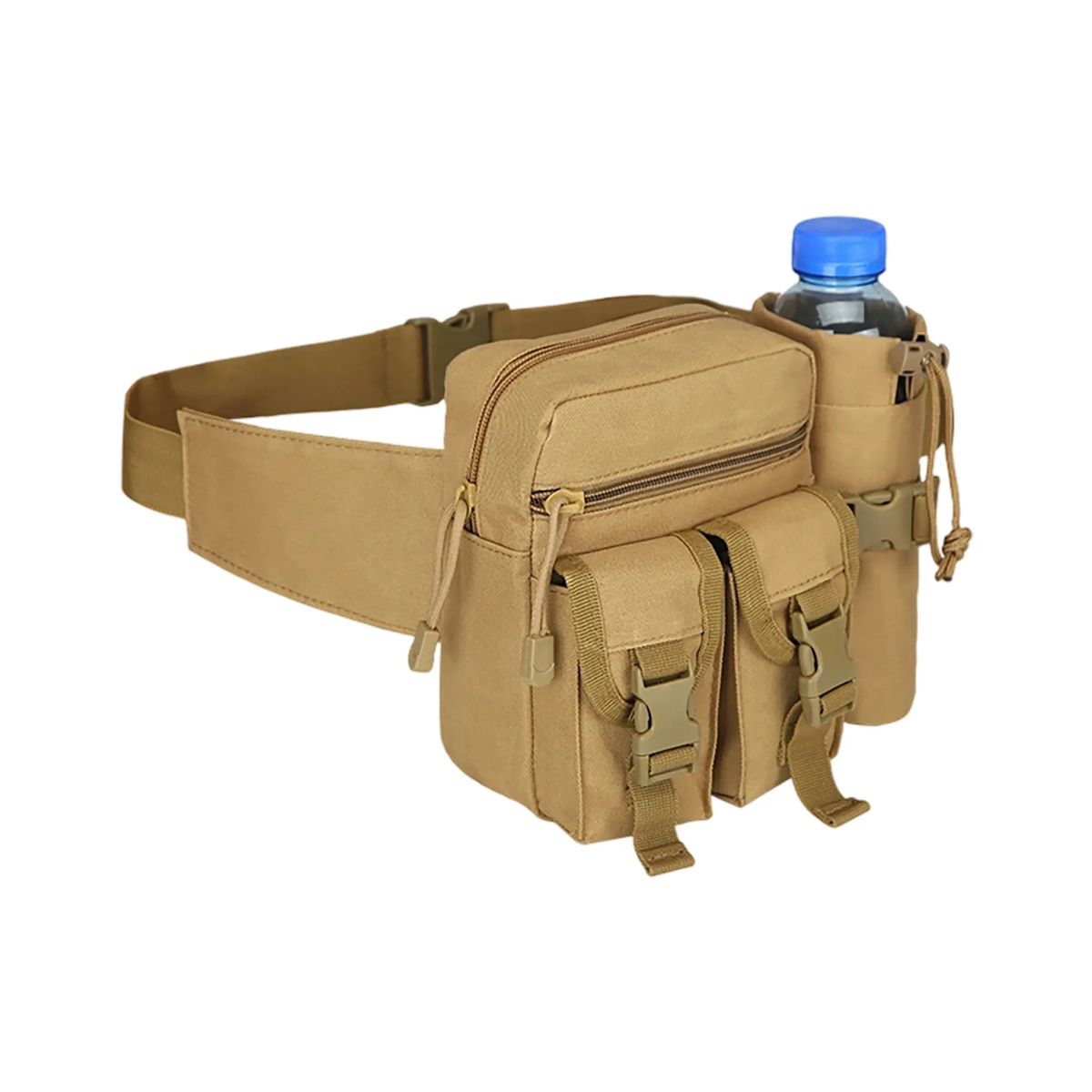 Oxford Waist Bag with Multiple Compartments and Strap 8