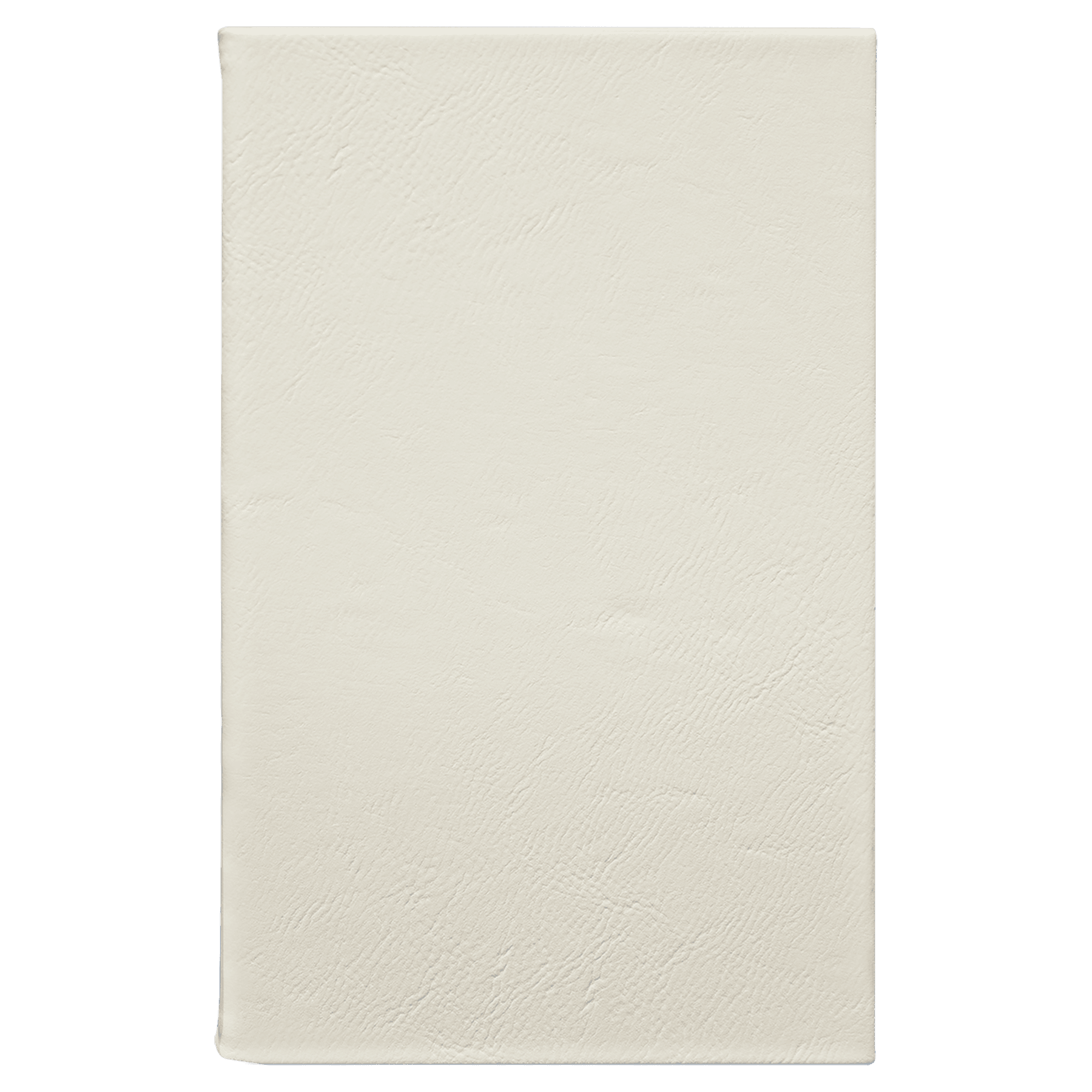 5 1/4" x 8 1/4" White Leatherette Journal with Lined Notepad 2