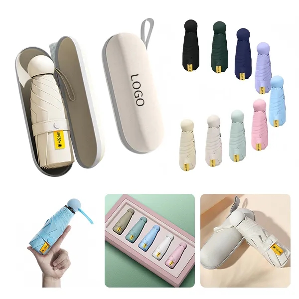 Compact Sun & Rain Umbrella - Small Capsule Design 6