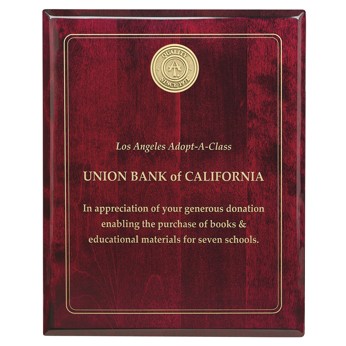 JAFFA® Rosewood Plaque - 8" x 10" 2