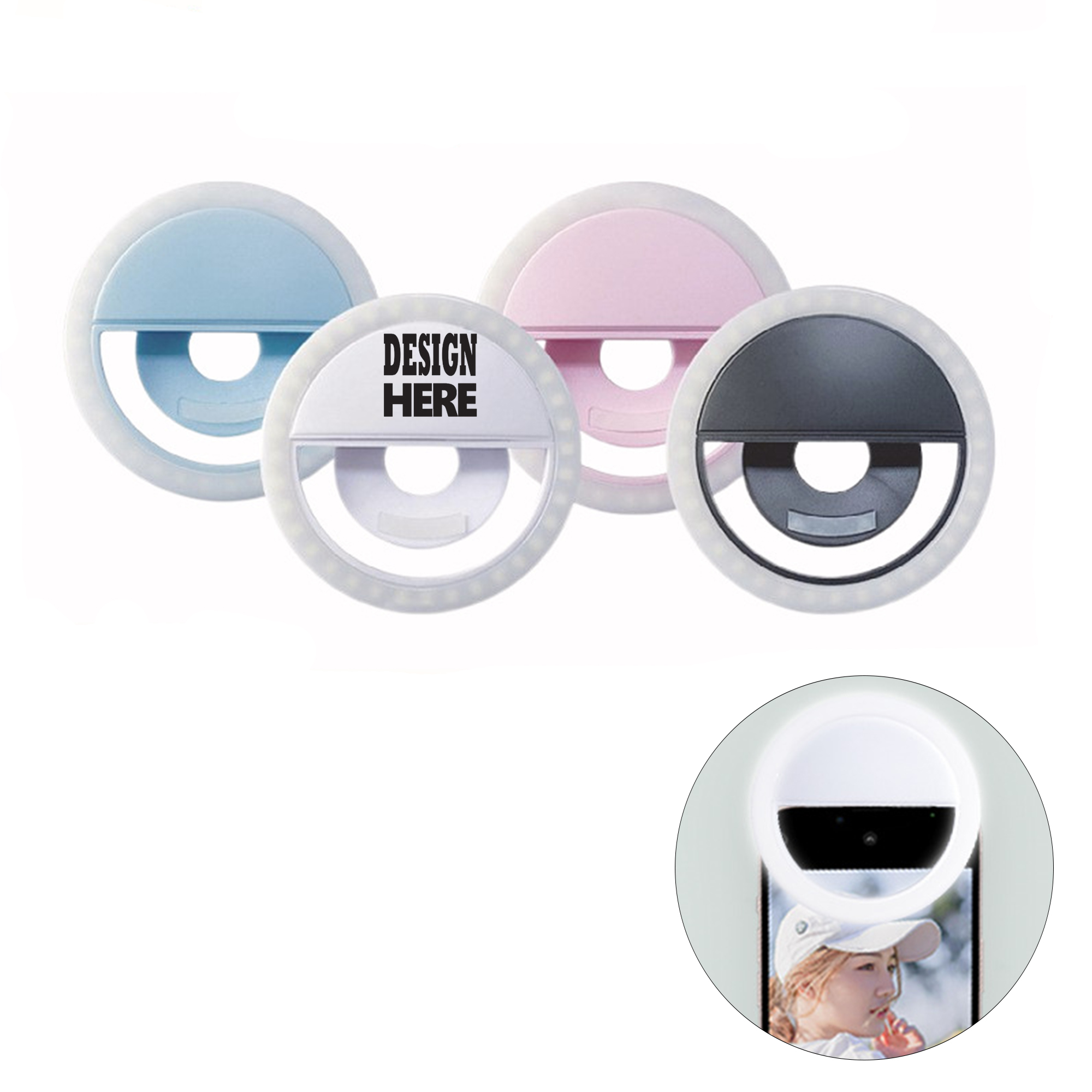 LED Ring Video Enhancement Phone Light 2