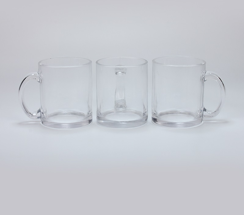 Glass Coffee Mugs 11oz. 2