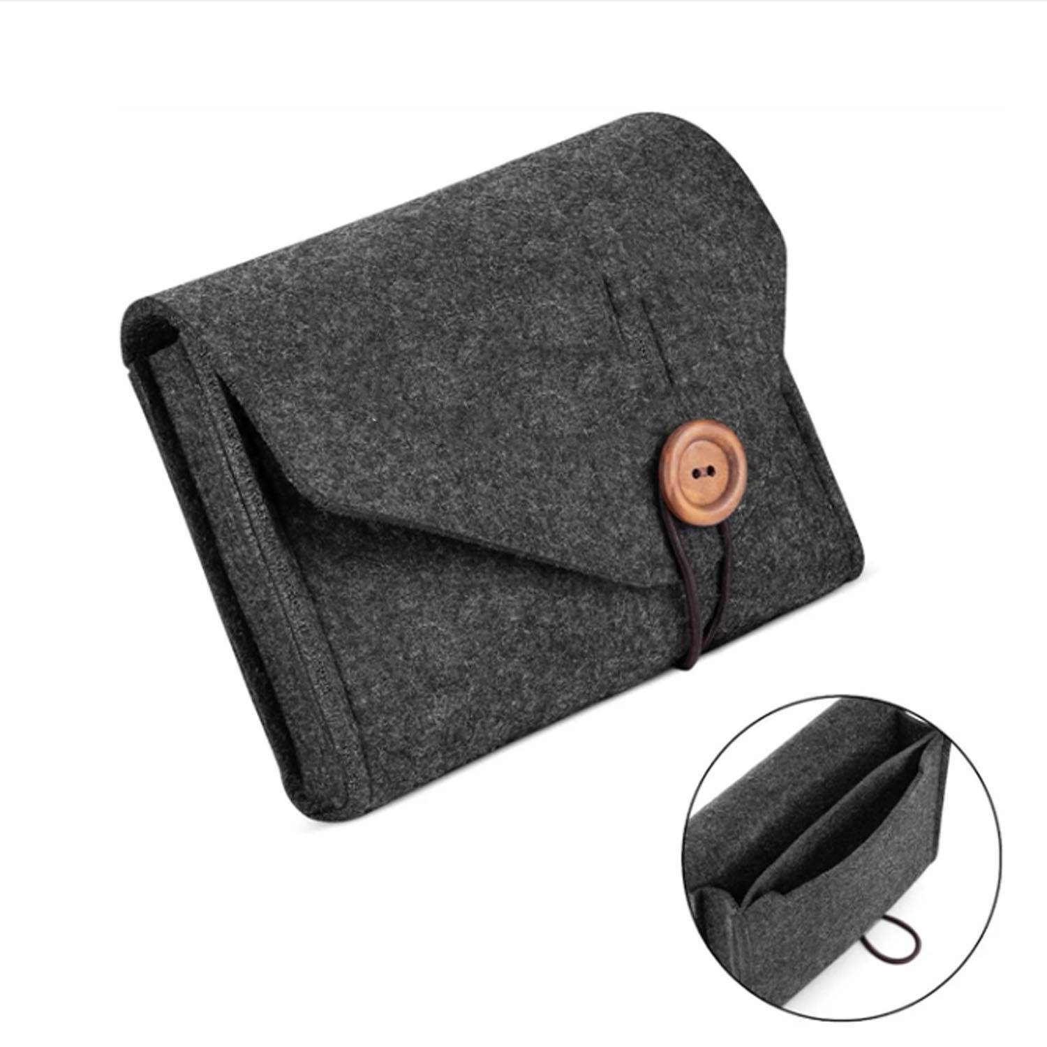 Portable Felt Power Adapter Storage BagProtective Case 7