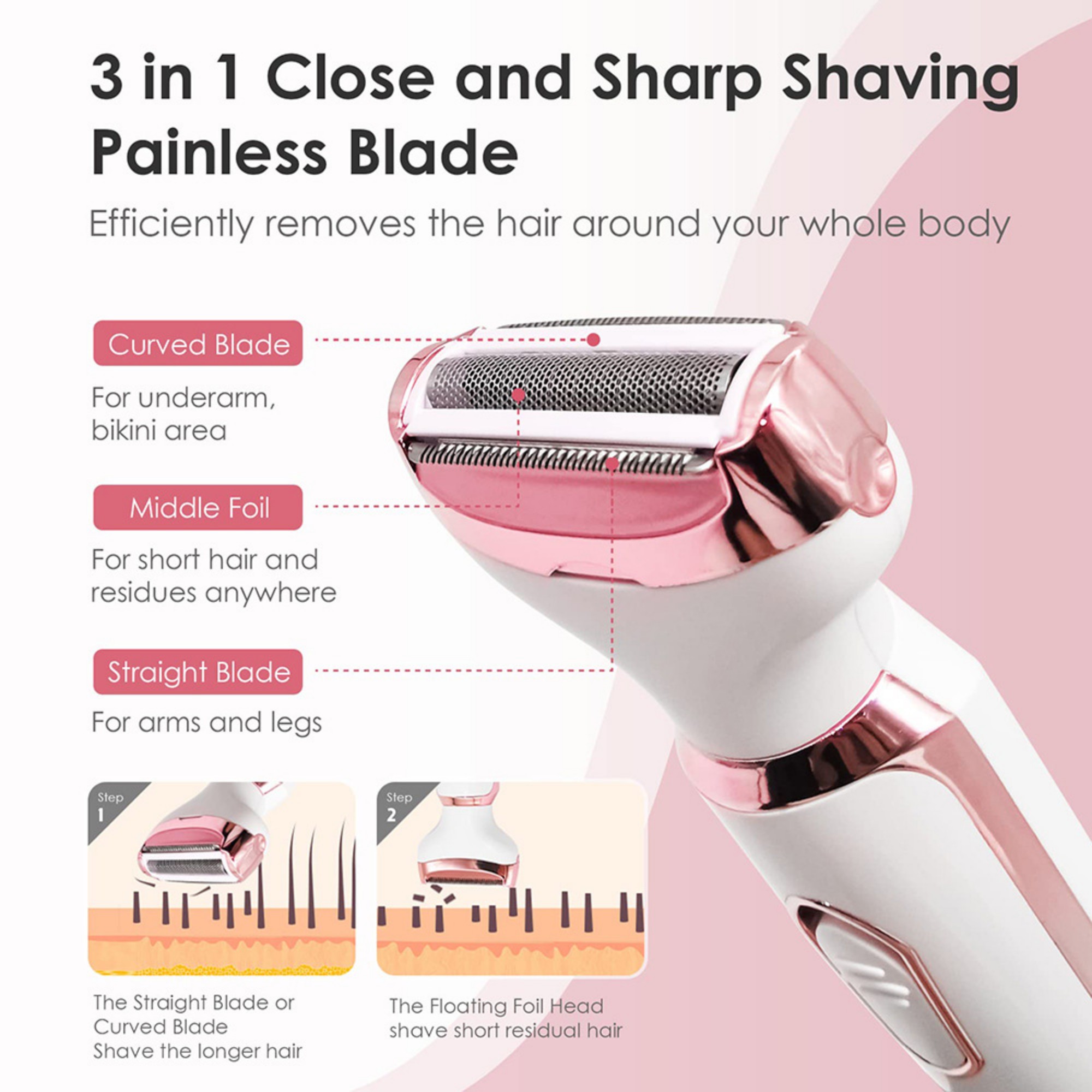 4-in-1 Lady Shaver Kit 12