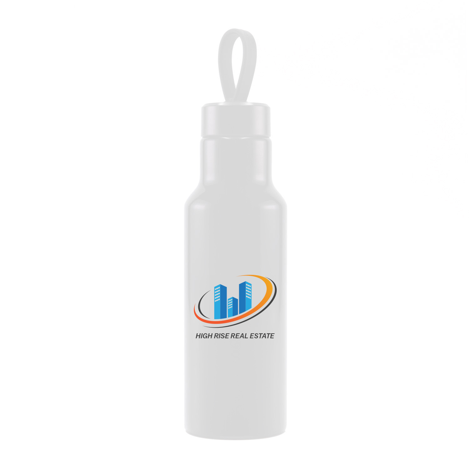 24 oz Recycled Aluminum Loopy Bottle, custom water bottle with logo imprint 3