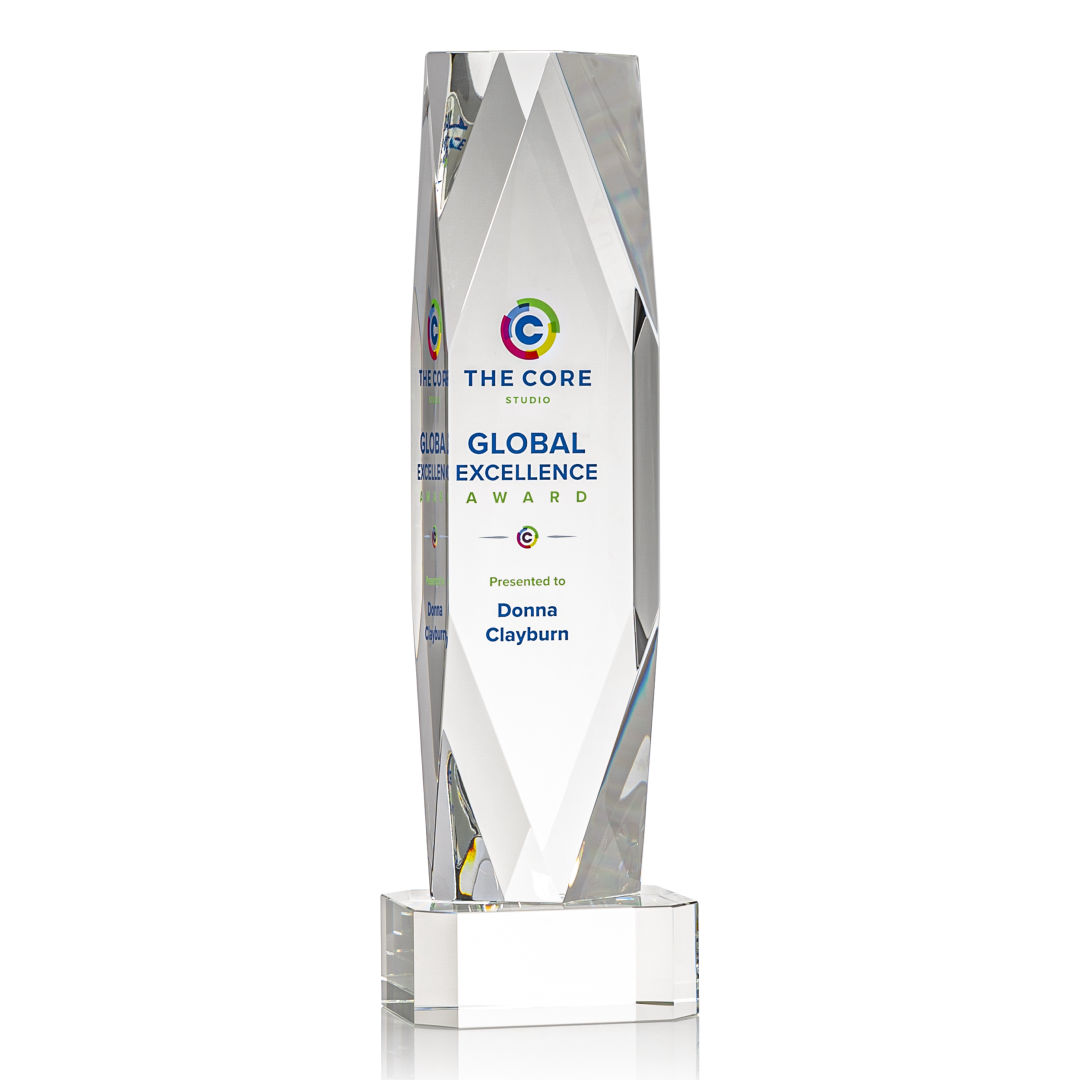 Delta VividPrint™ Award on Base - Clear 3