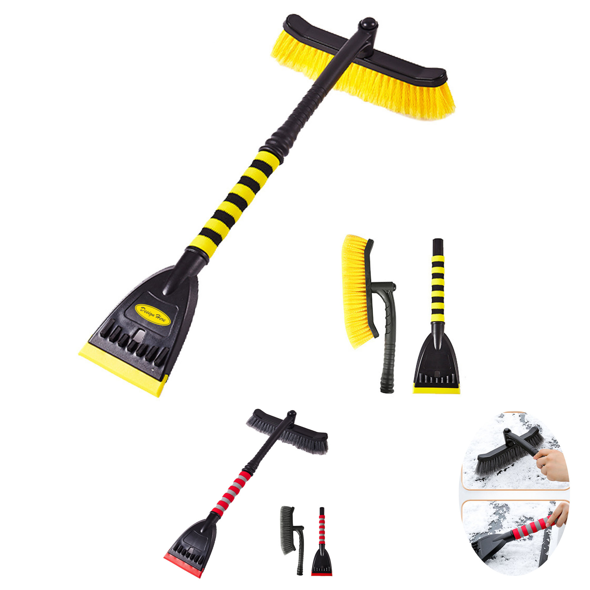 Ergonomic Snow Brush with Foam Grip for Easy Handling 2