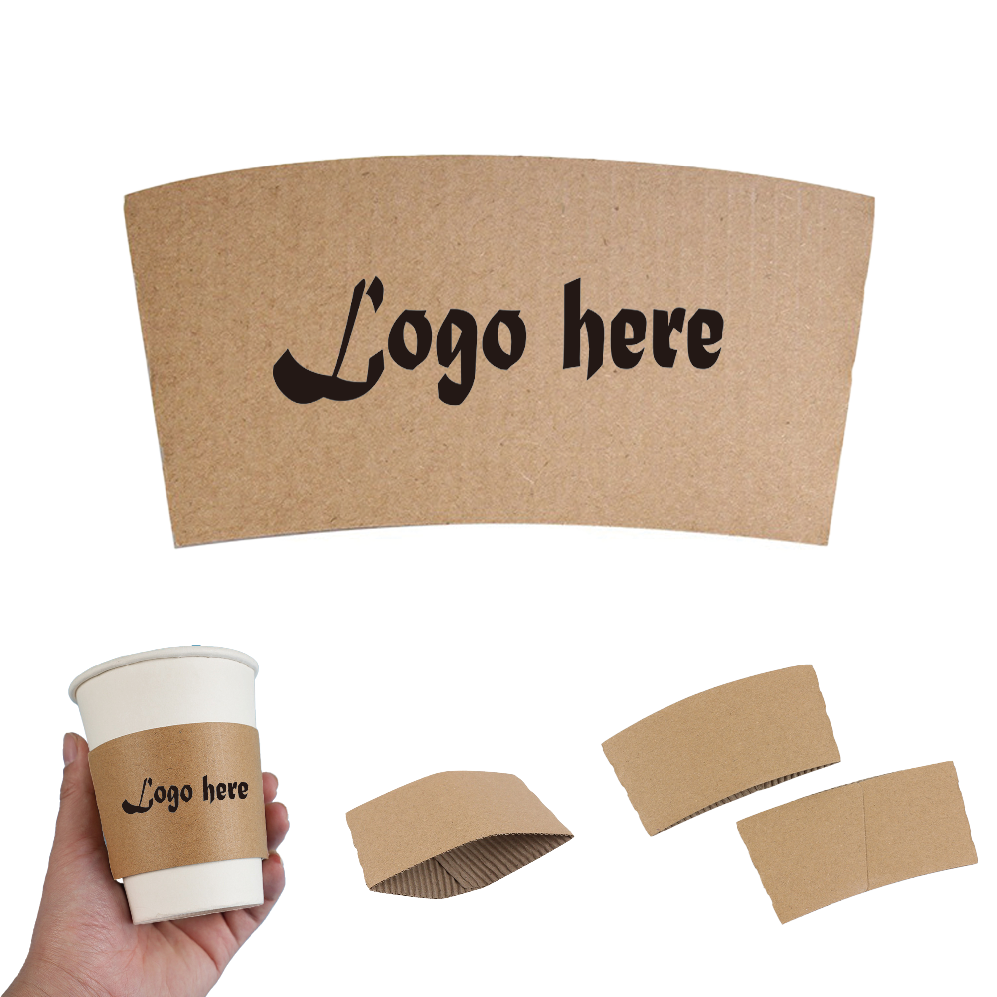 Disposable Coffee Paper Cup Sleeve 5