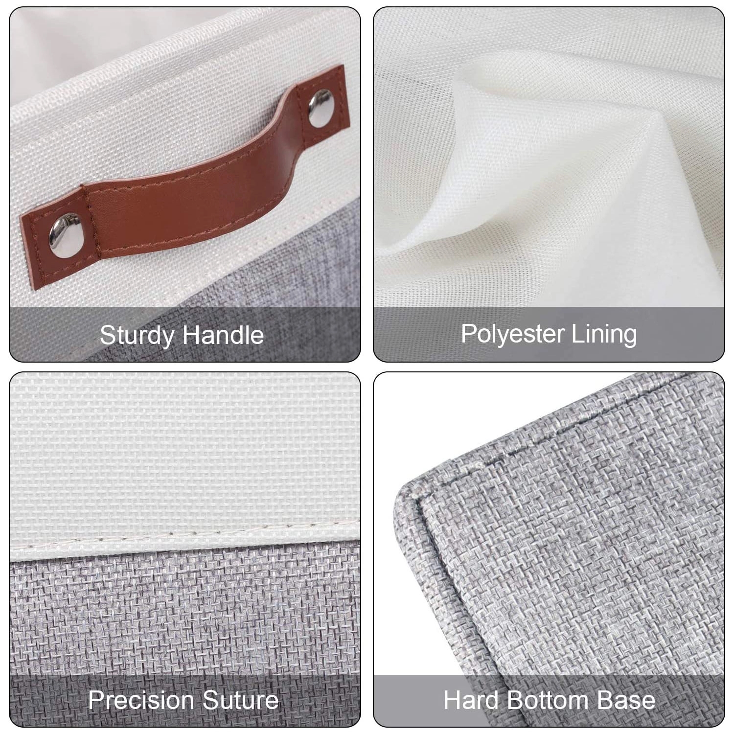 Storage Bins With Hard Bottom 3