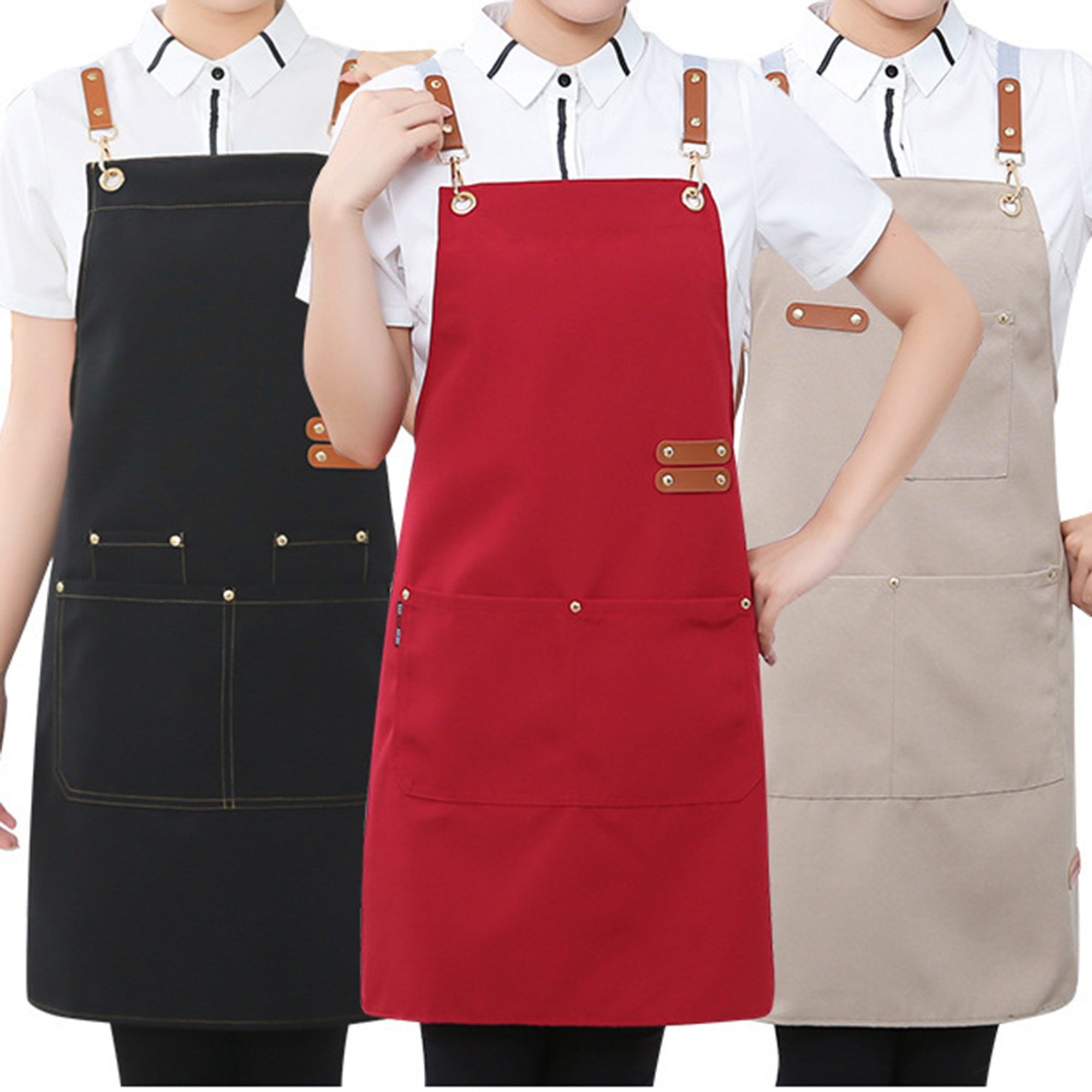 MOQ100 Household Canvas Apron 3