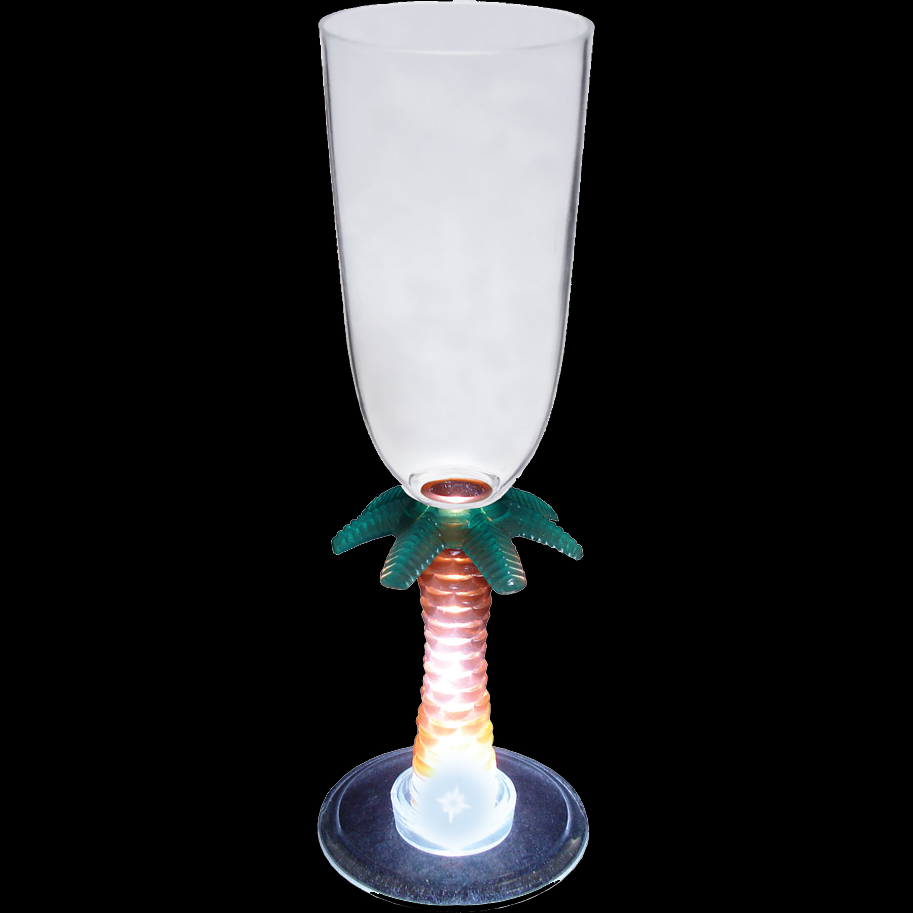 7oz Light Up Novelty Stem Plastic Champagne Flute 2