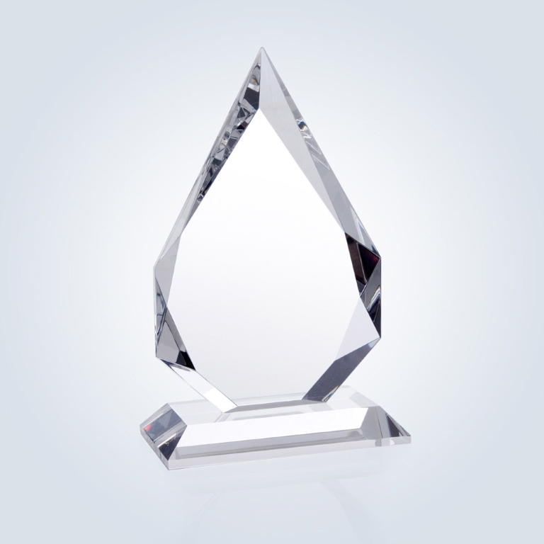 Prestige Flame Medium Optic Crystal Award