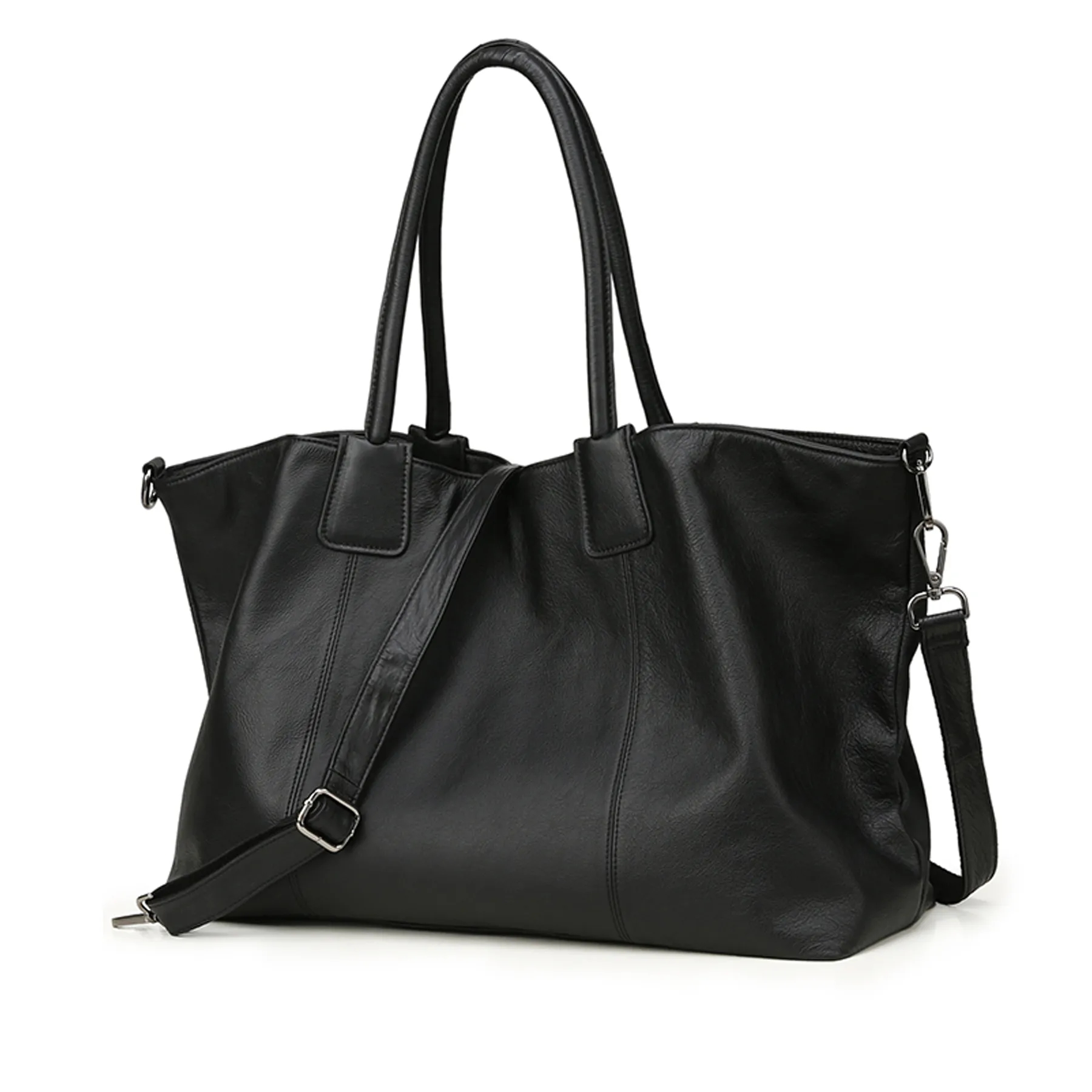 Soft Genuine Leather Top-handle Purse for Women 6