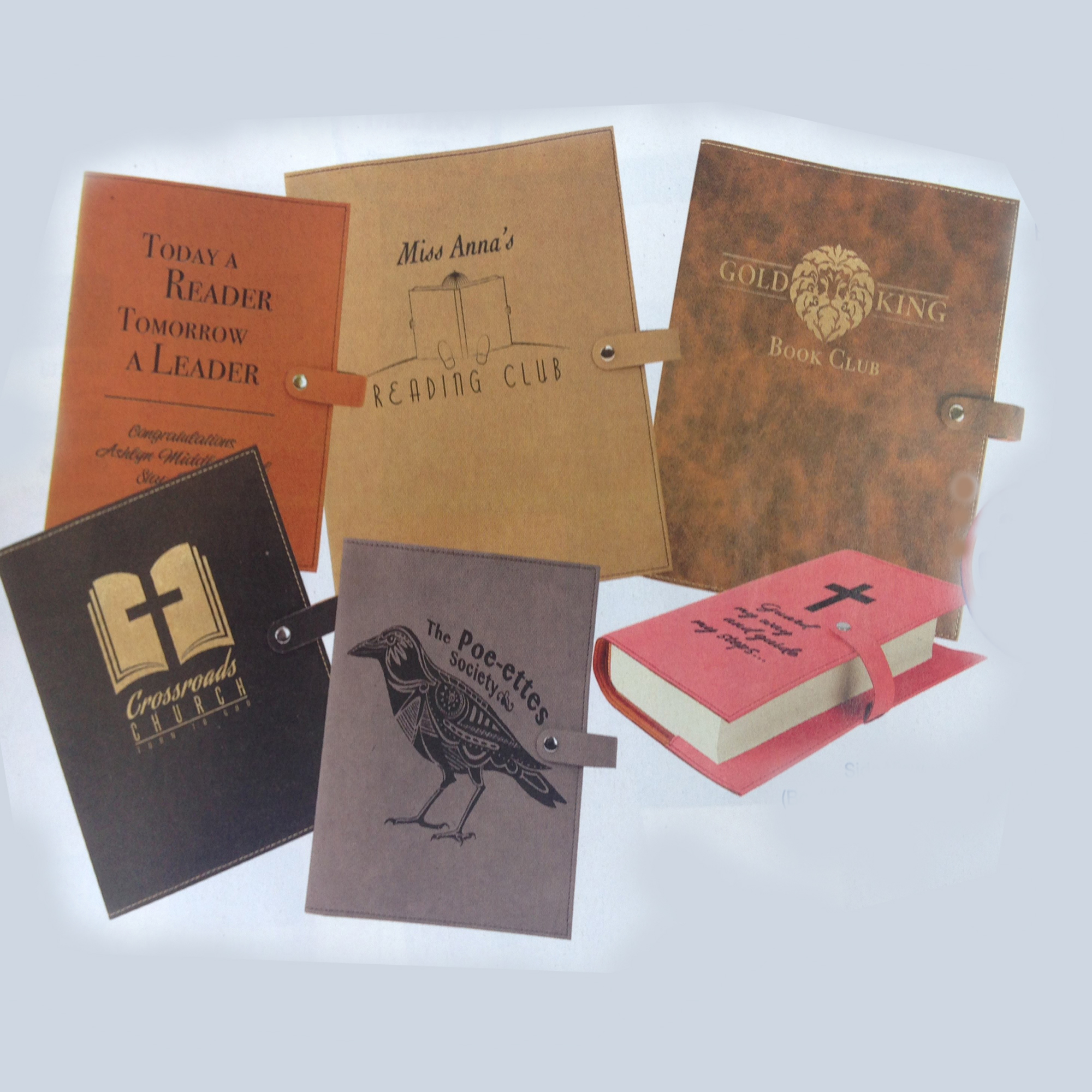 Leatherette Book/Bible Cover w/Snap Closure 1