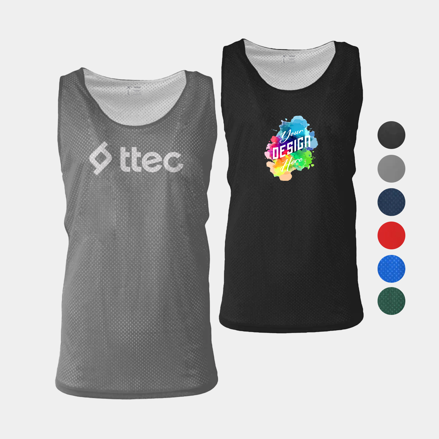 Core Mesh Reversible Tank with White Contrast Panels 5