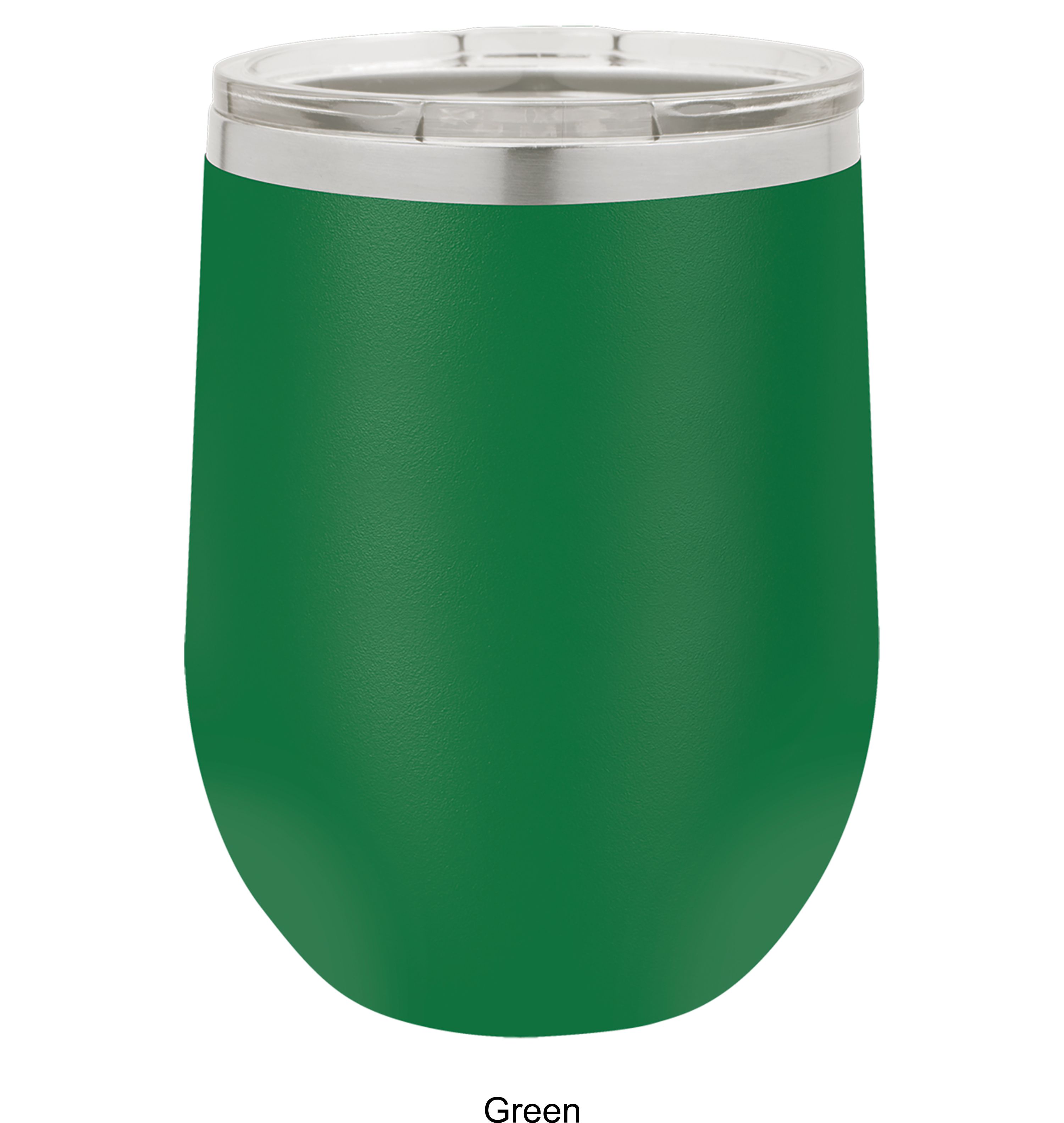 12 Oz. Polar Camel Stemless Wine Glass w/Lid Stainless Steel 6