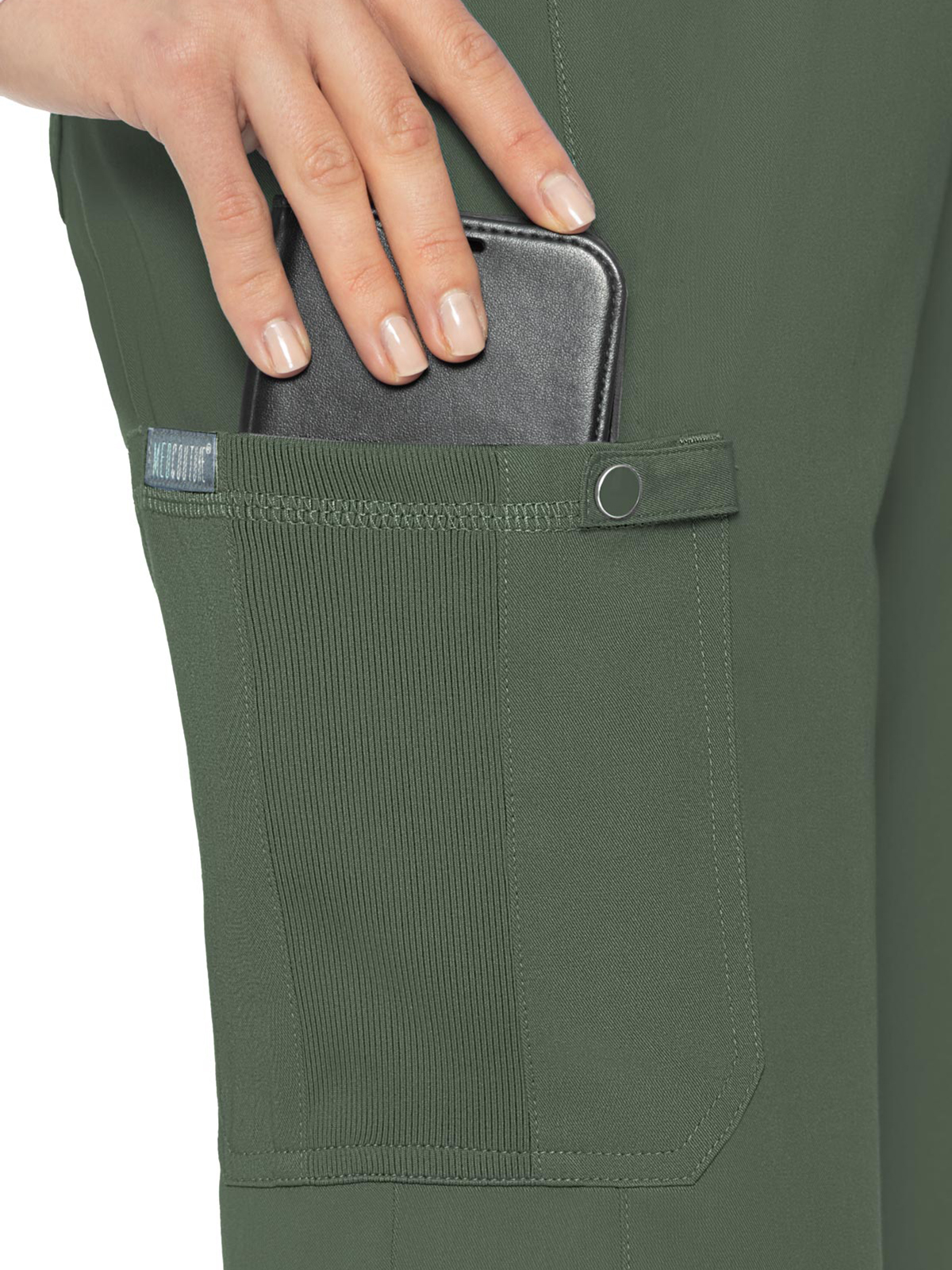 Med Couture - MC Touch - Women's 6-Pocket Jersey-Knit Waistband Pant 9