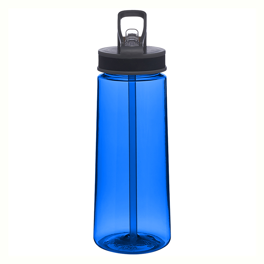 Sports Plastic Water Bottle - with Sip Straw, 22 oz. 6