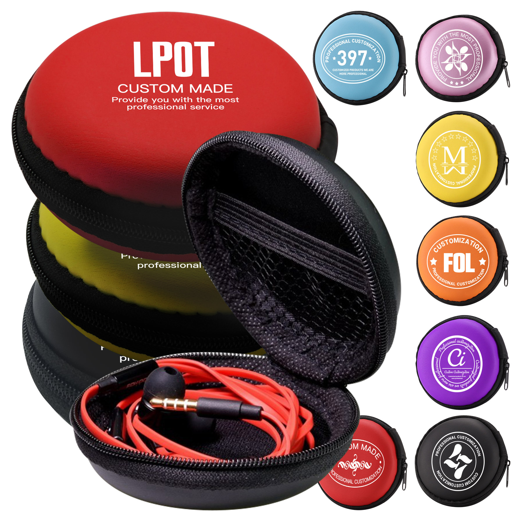 EVA Round Headphone Case 7