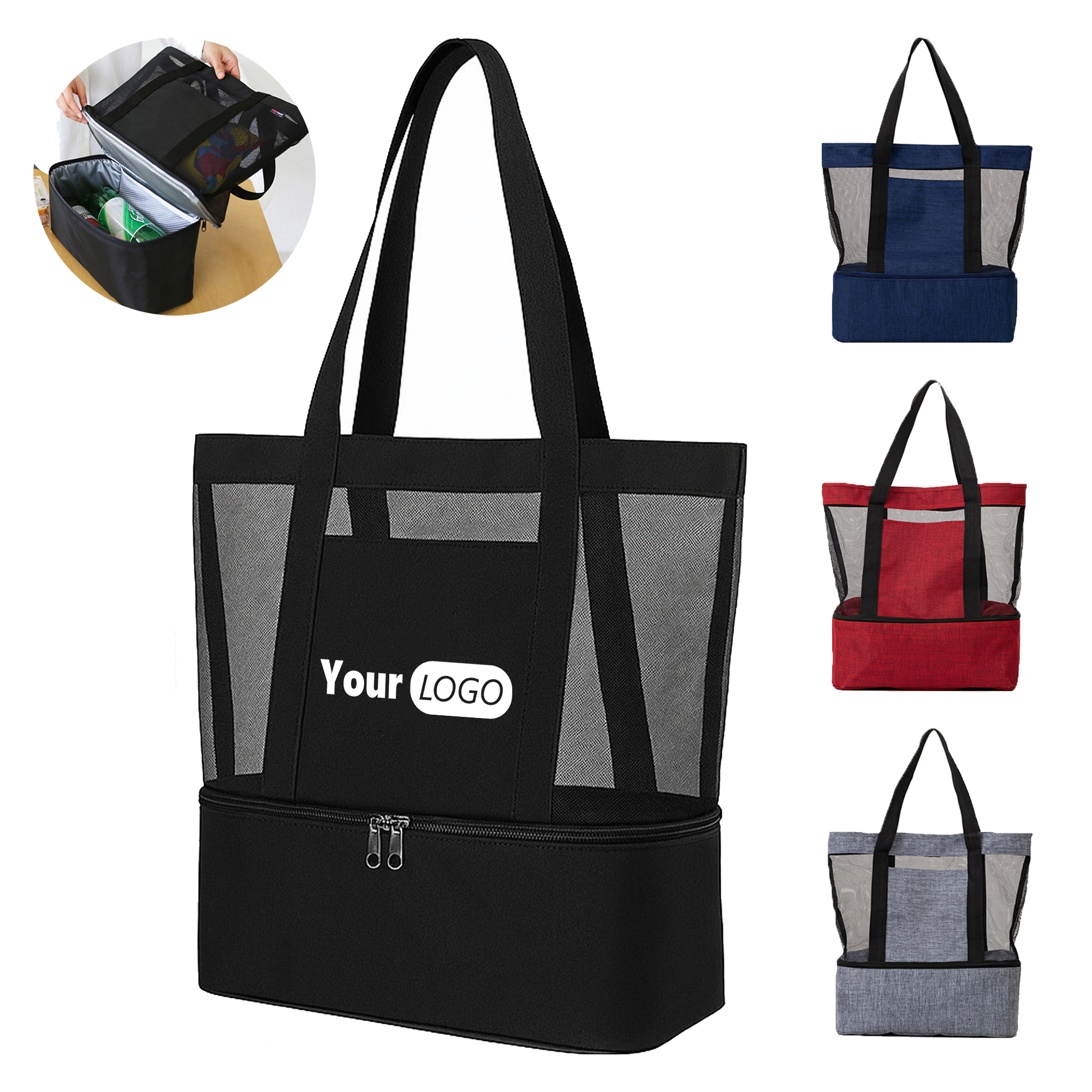 Insulated Mesh Tote Bag 2