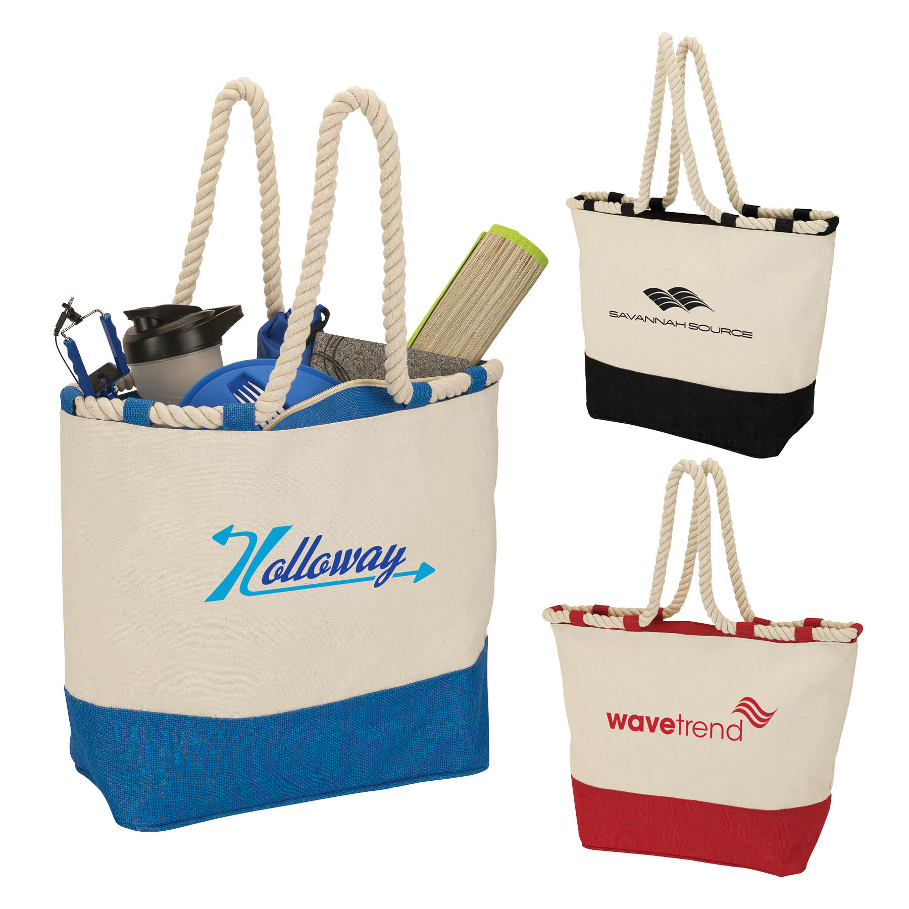 Barcelona Canvas & Jute Tote 6