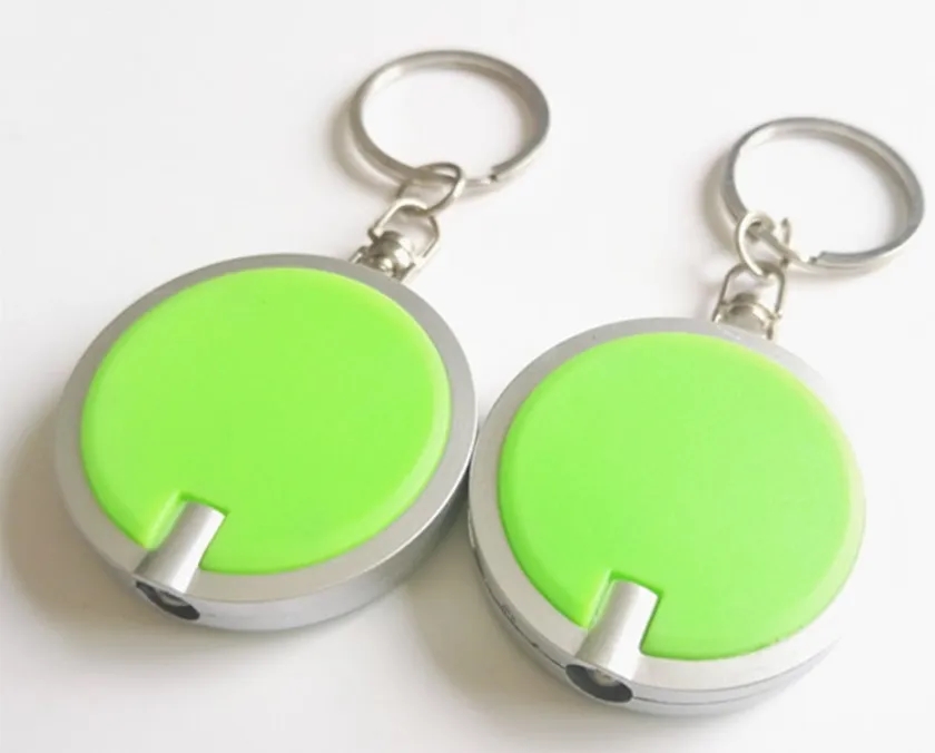 Round LED Light Promotional Key Chain 3