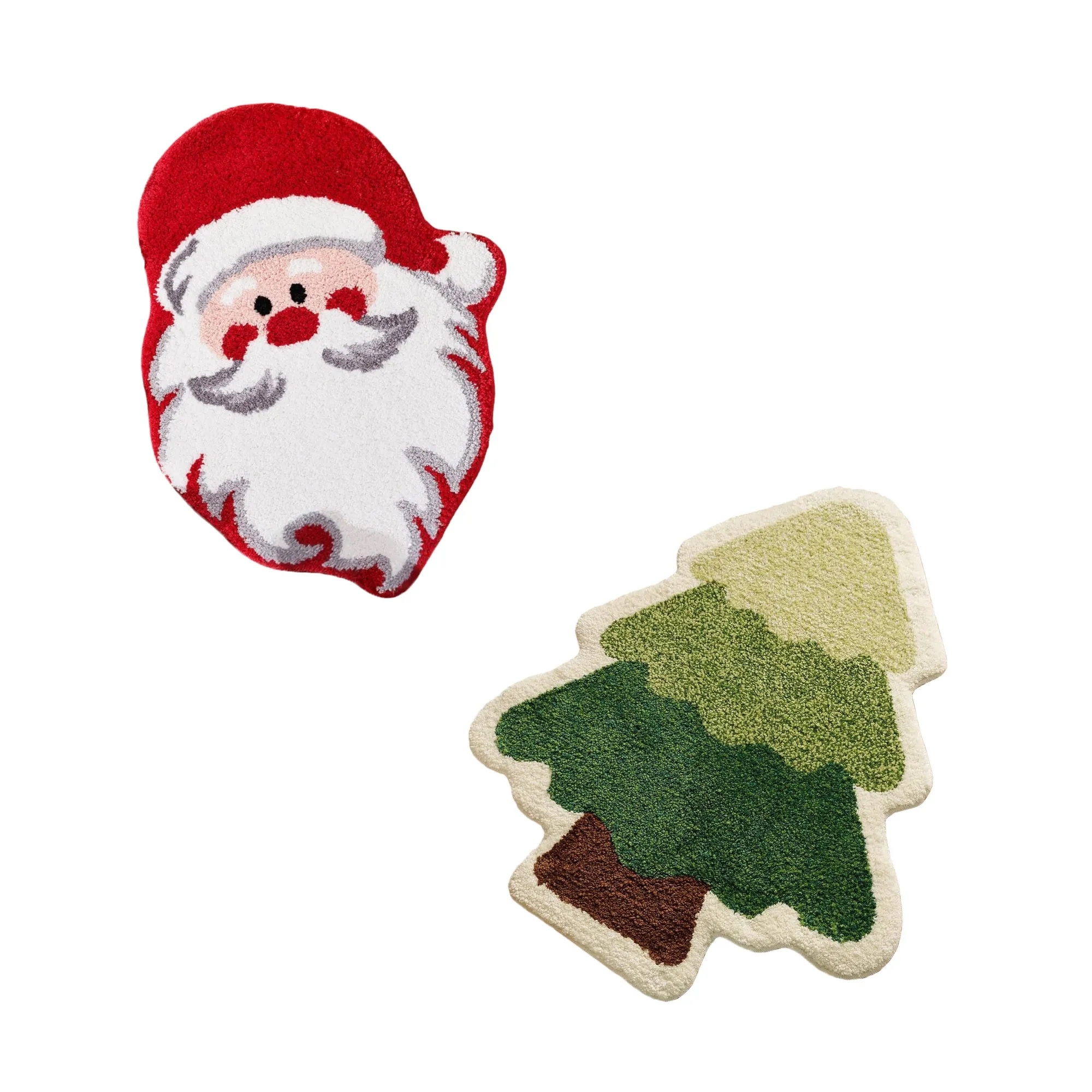 Crystal Velvet Christmas Mat Floor Rug