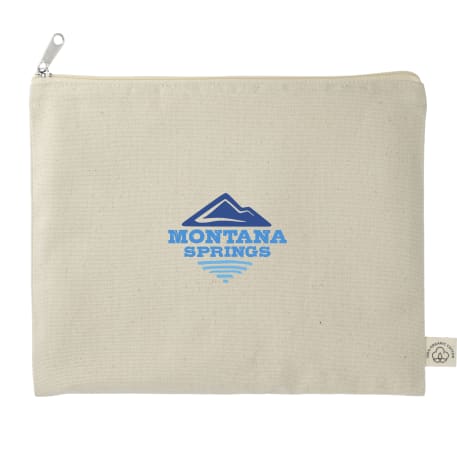 Organic Cotton Flat Travel Pouch 12