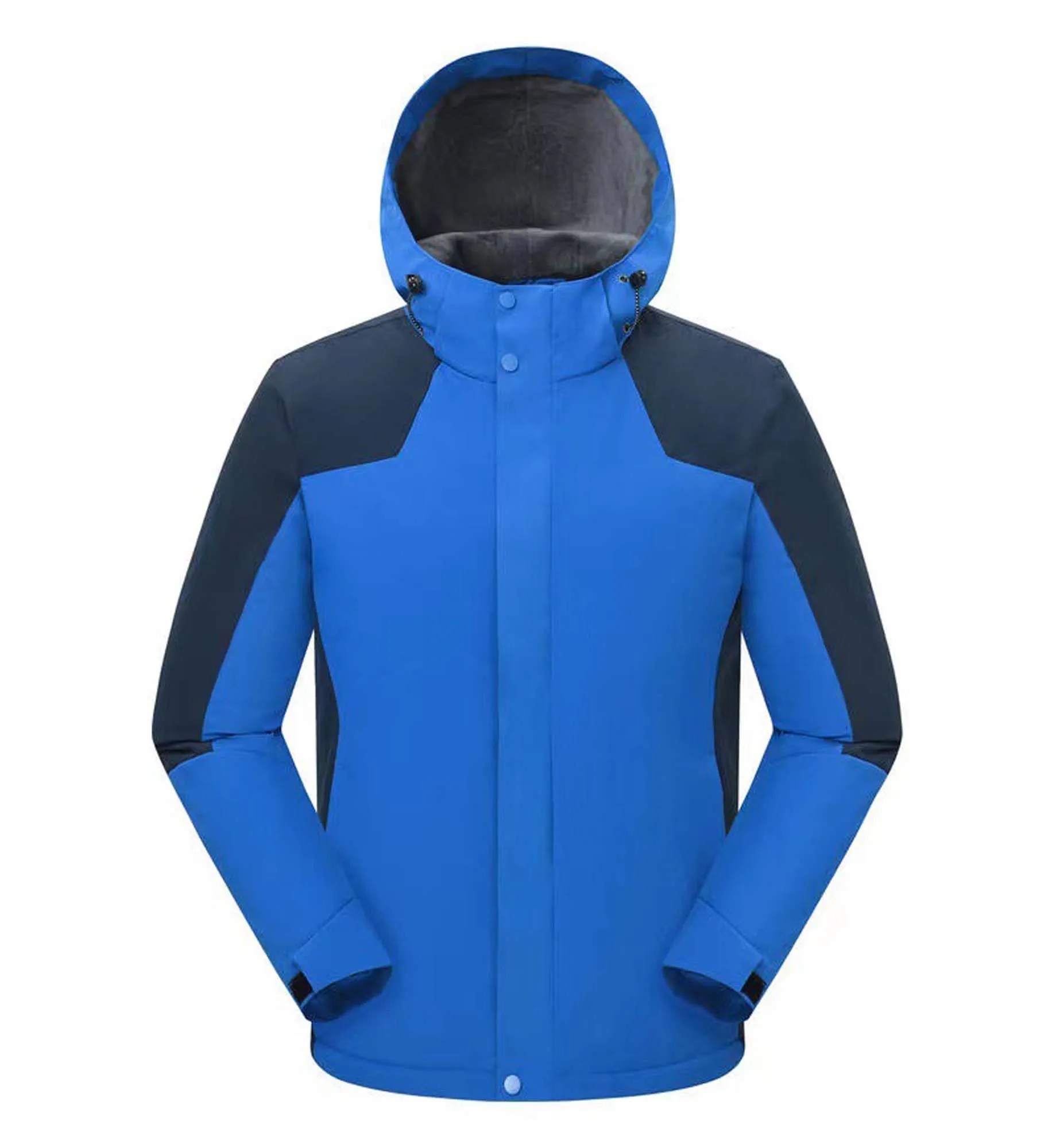 Hooded Windbreaker Flecee Lined Jacket 8