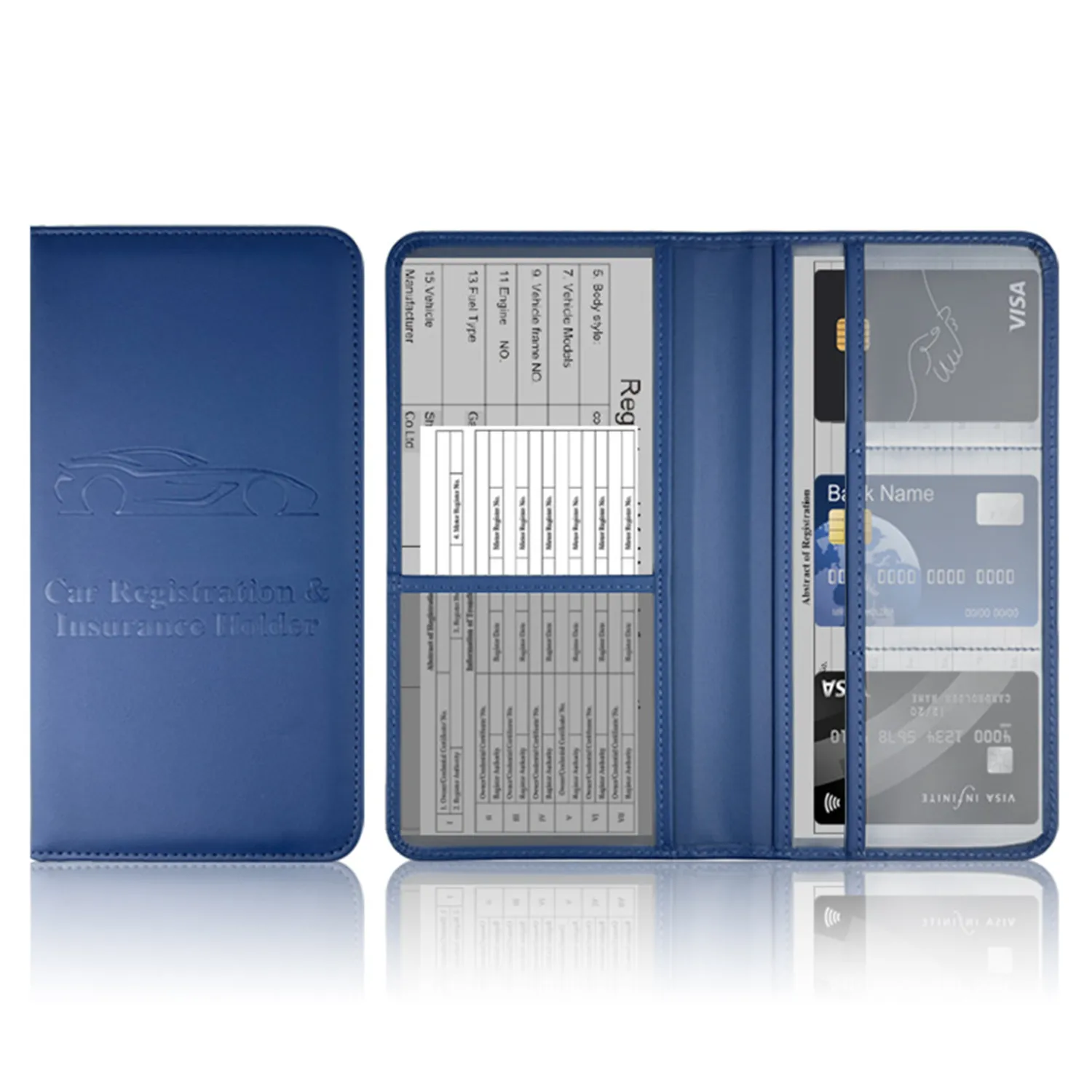 PU Leather Automobile Certificate Holder 4