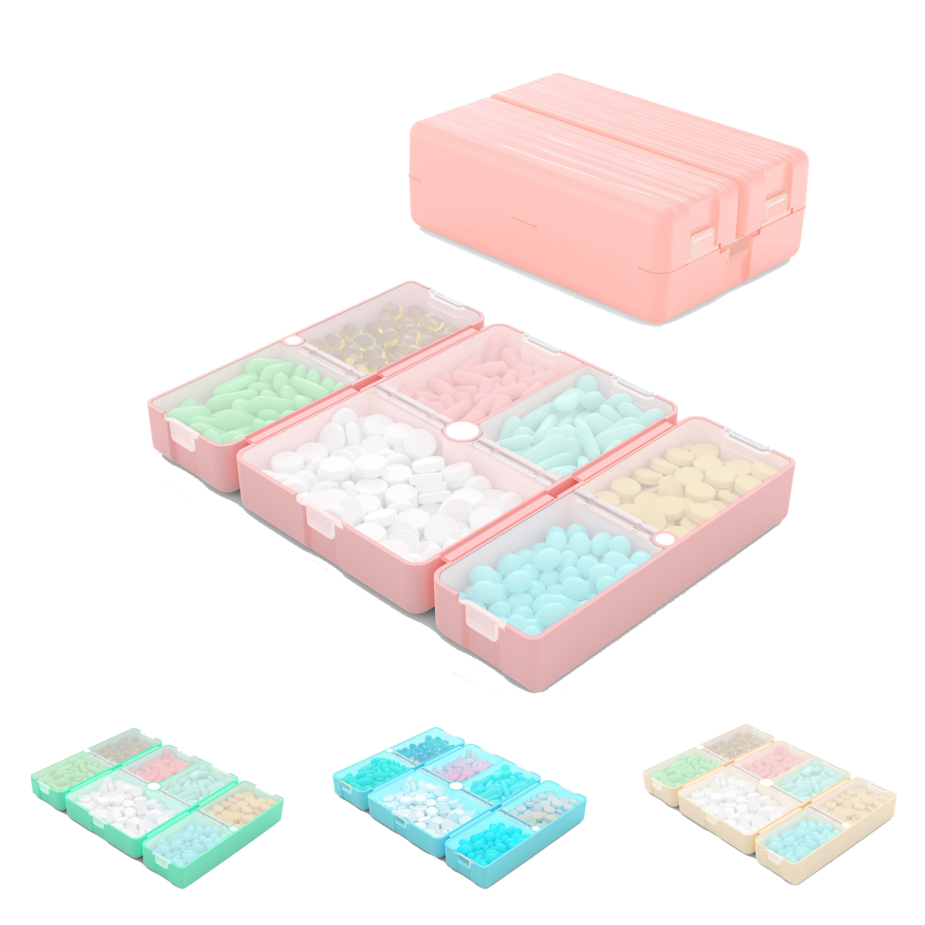 7-Day Foldable Travel Pill Organizer 5