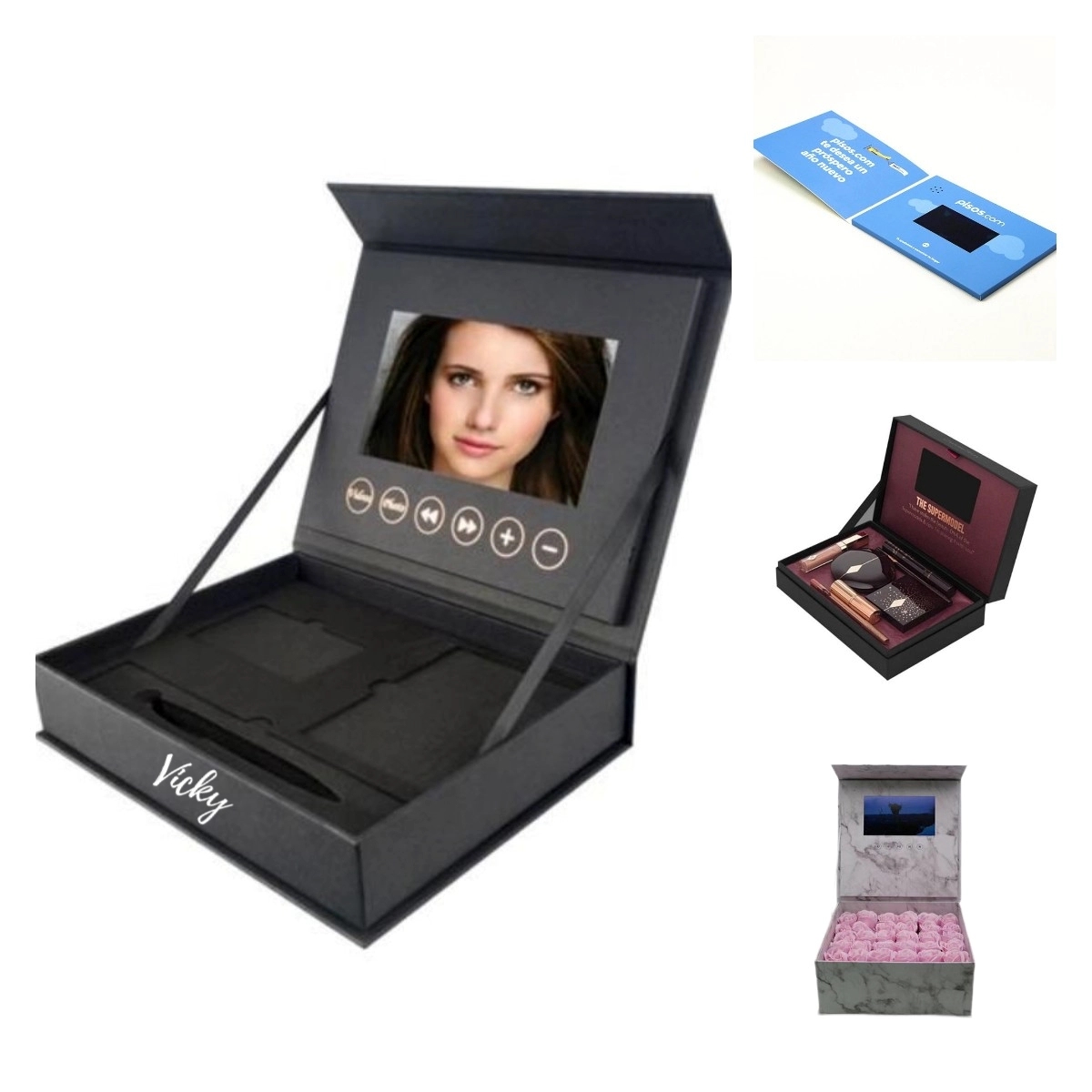 Customized 5.0" Hd Screen Video Playing Gift Box 6