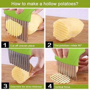 Stainless Steel Wavy Slicer With Sharp Blade 15