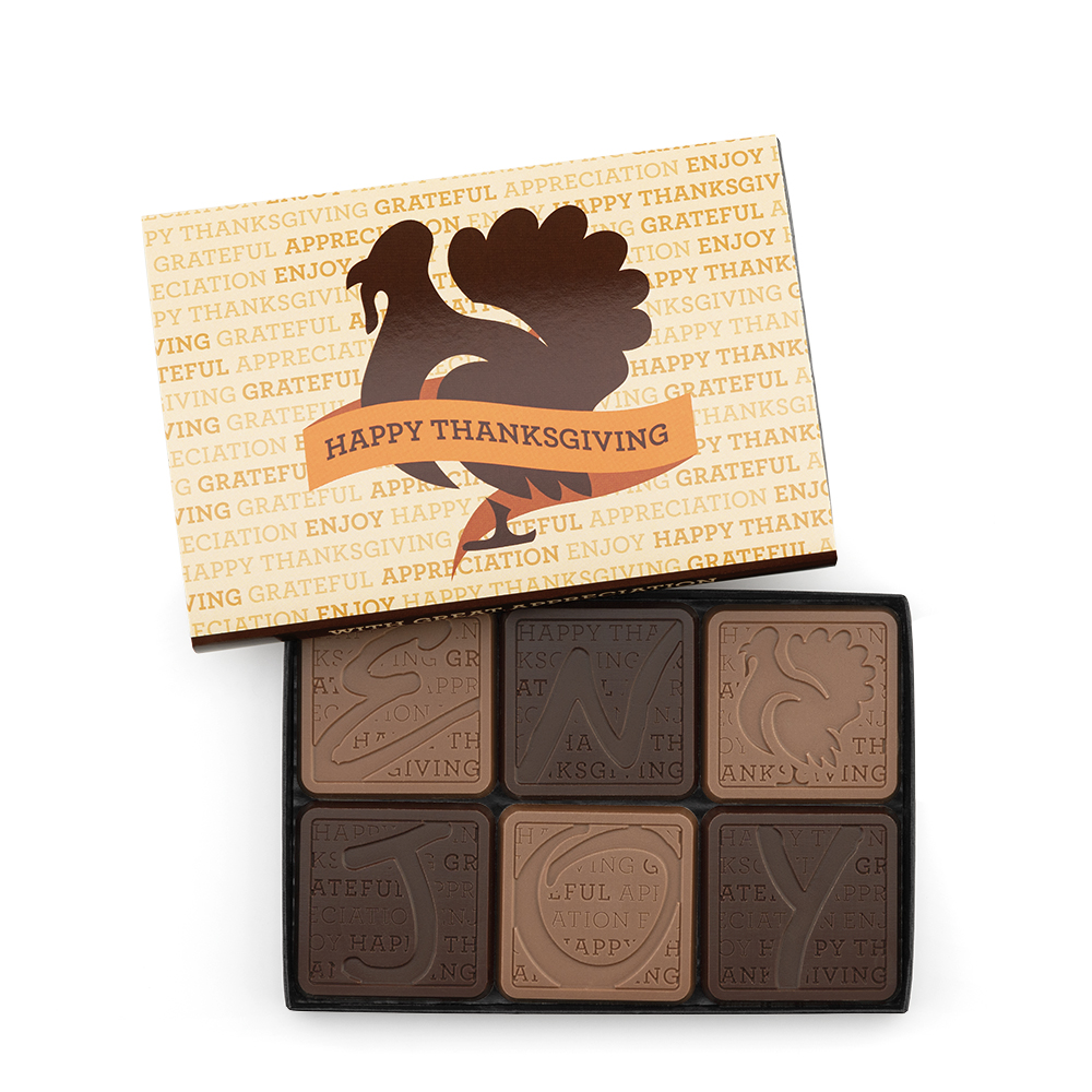 6-Piece Chocolate Ensemble Gift Set with Classic Custom Packaging 6