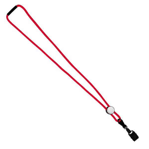 3/16" Nylon Cord Lanyard with Snap-Buckle Release, Standard O-Ring & Slider 7