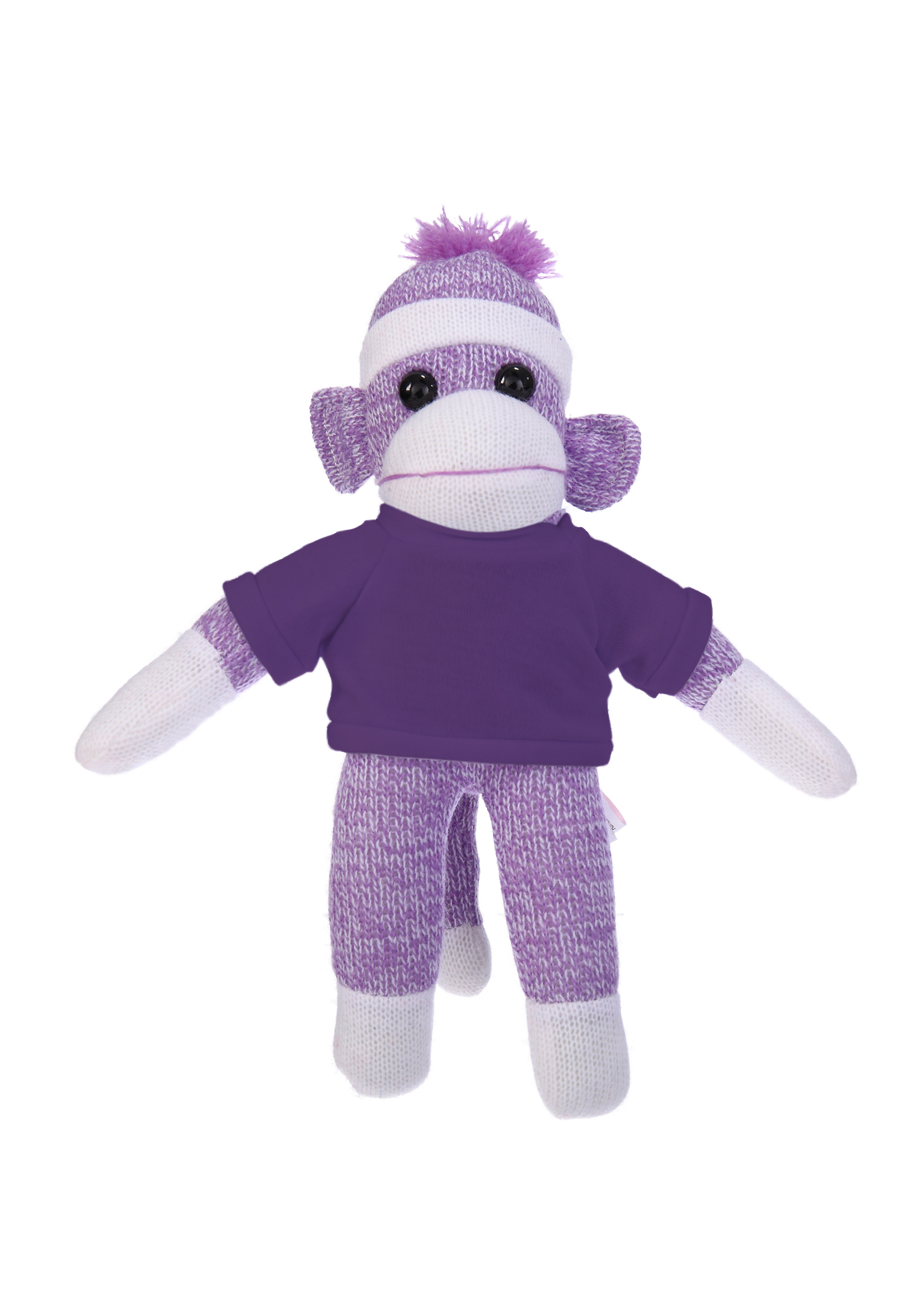 Plush Purple Sock Monkey with Tee 19