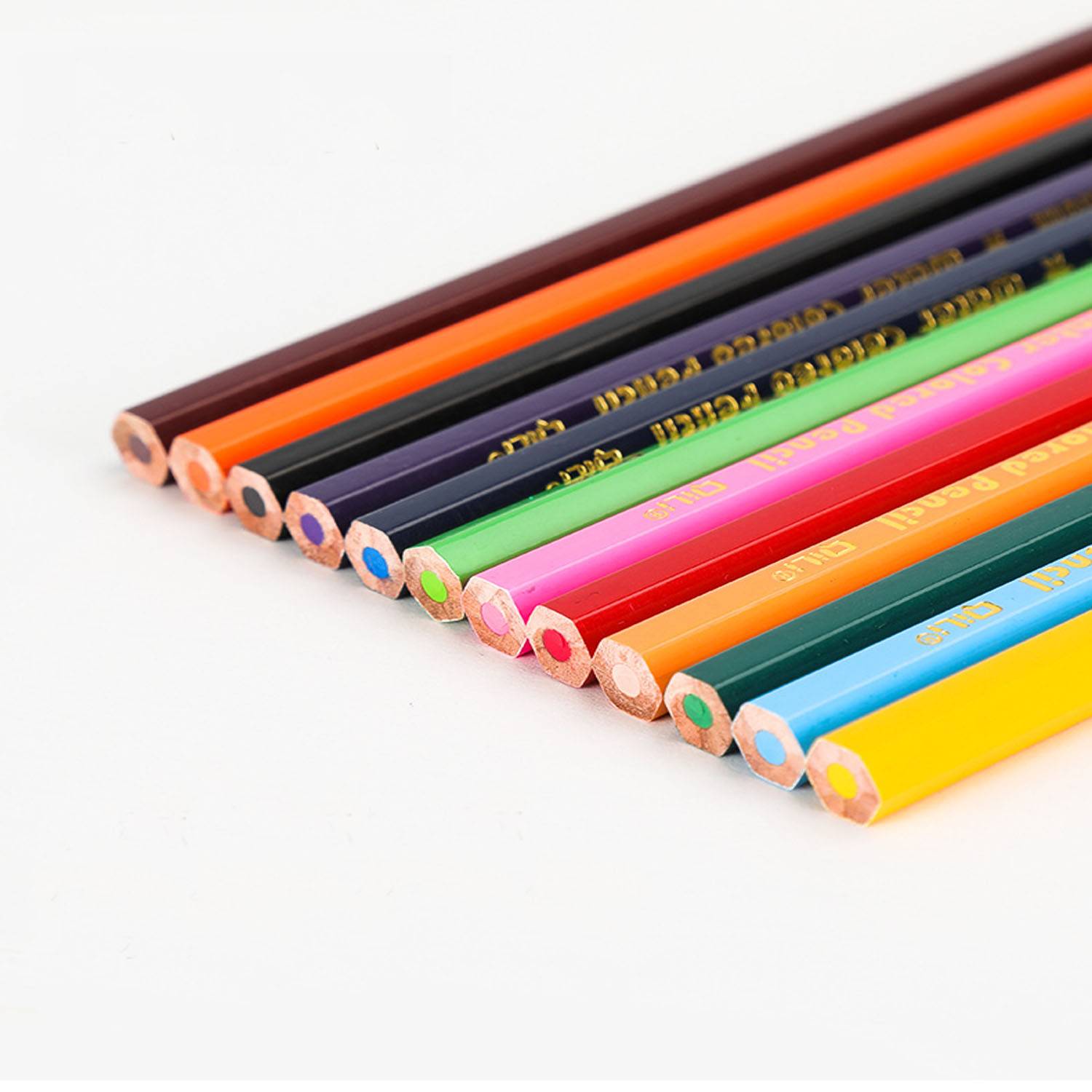 12-Piece Vibrant Artistic Drawing Colored Pencils Set 9