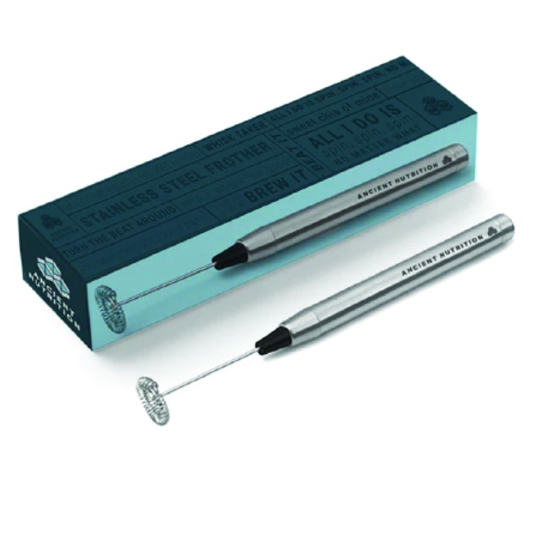 Stainless Steel Milk Frother With Custom Color Box 2
