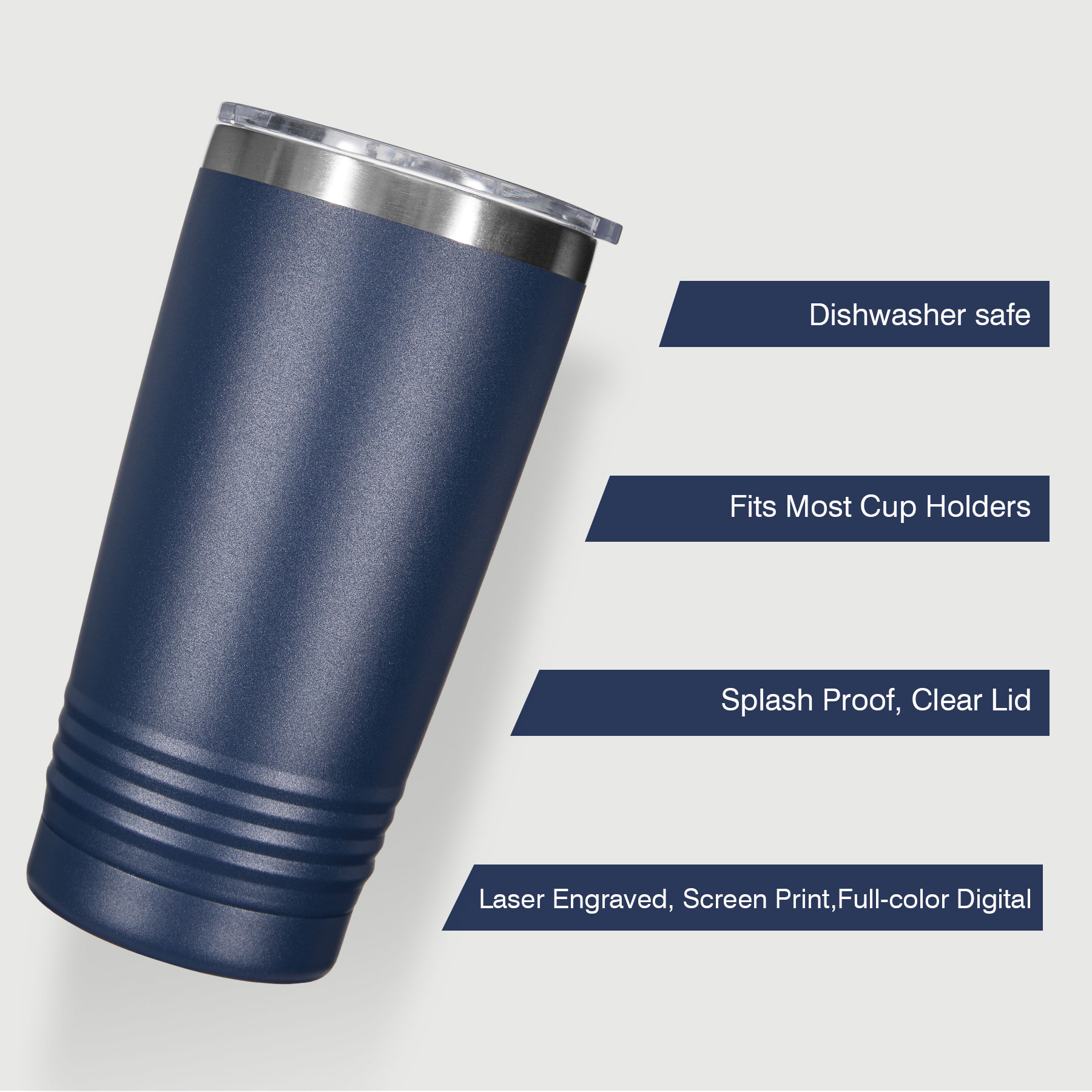 20 Oz Stainless Steel Vacuum Insulated Ringneck Tumbler With Lid 8