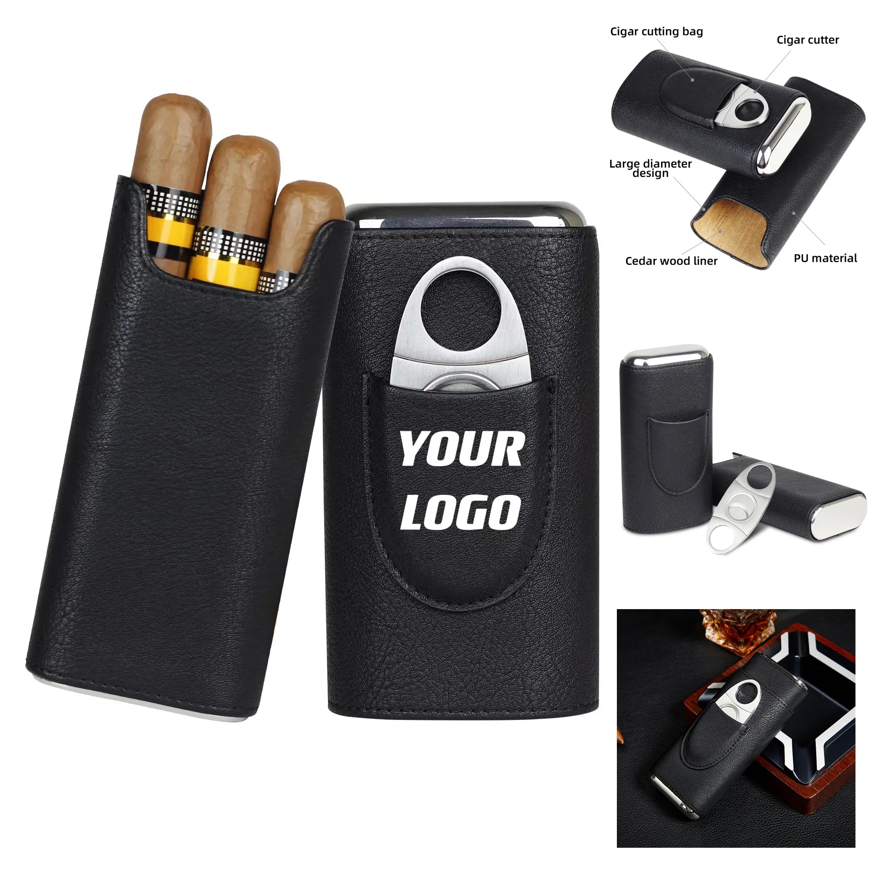 Customizable Cigar Case Gifts For Men 2