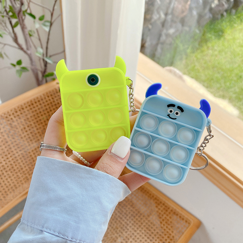 Silicone Squeeze KeyChain Toy for Adults Kids 12
