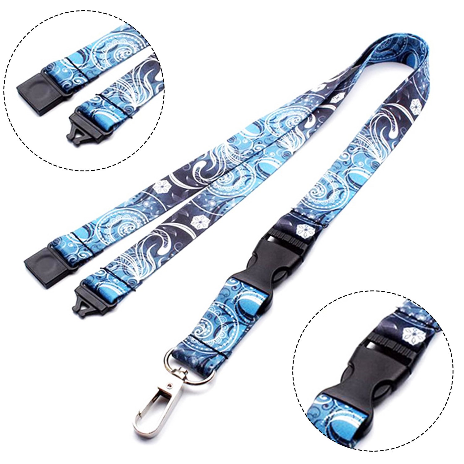 3/4"Dye Sublimation Lanyards with Buckle Release 8