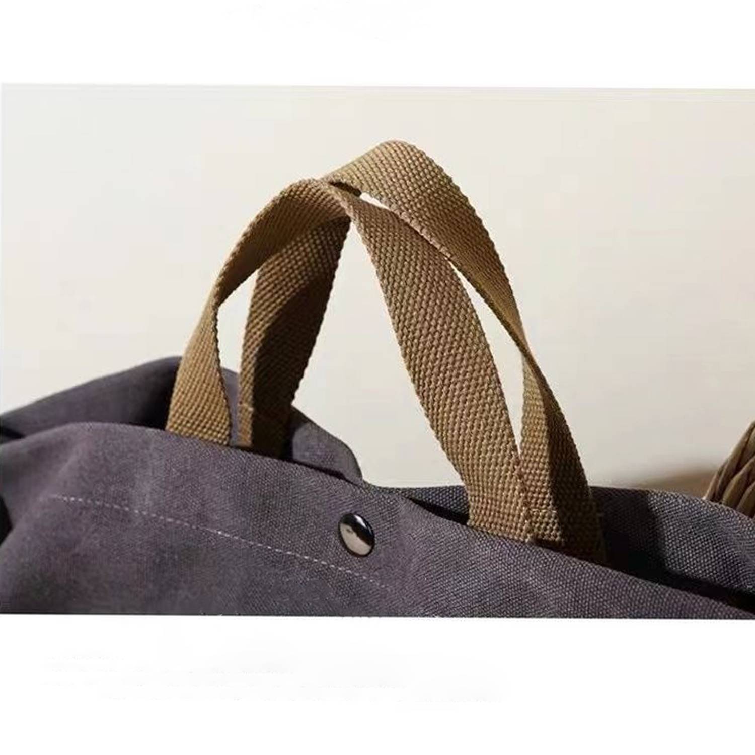 Large Capacity Retro Canvas Crossbody Commuting Tote Bag 4