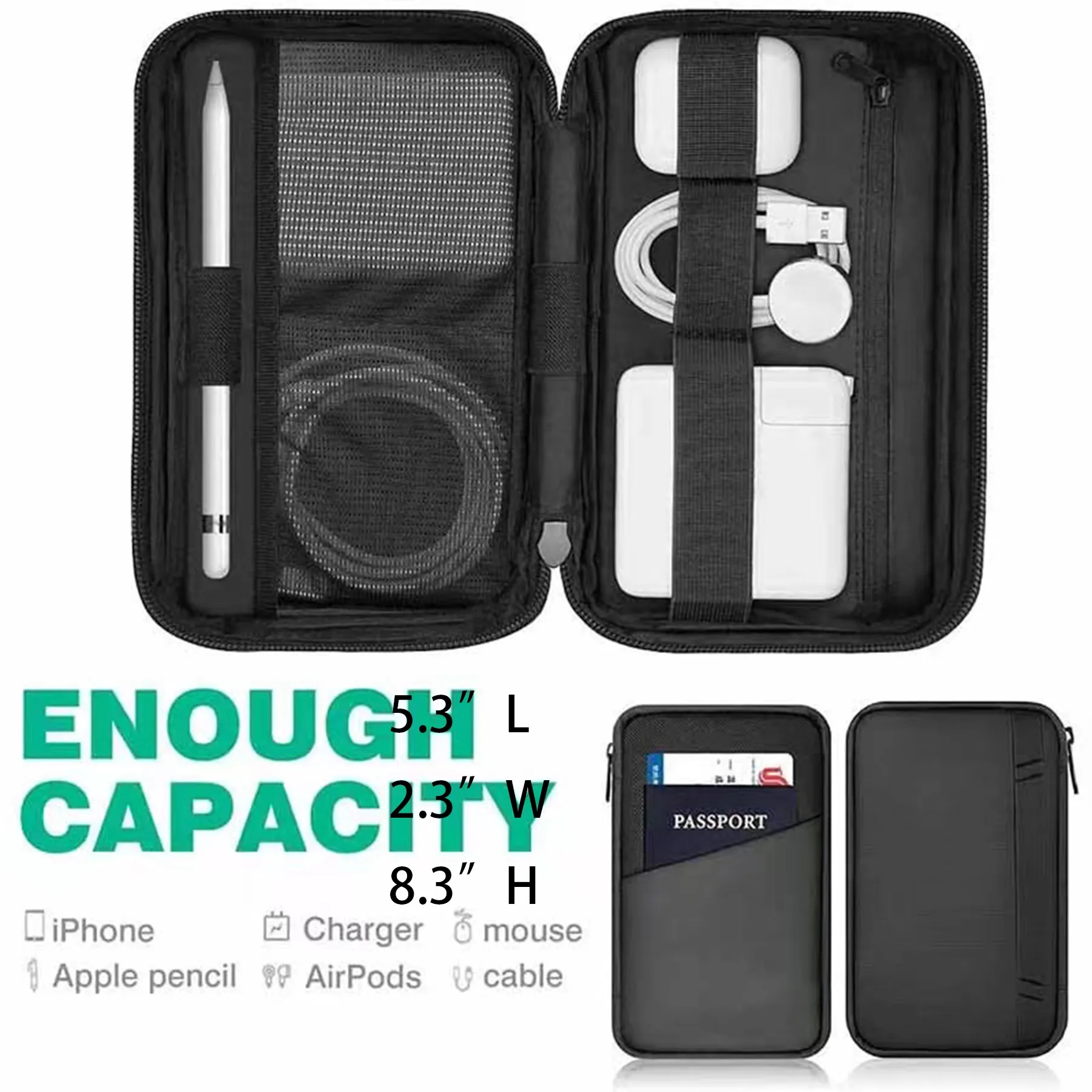 Travel Cable Accessories Organizer 3