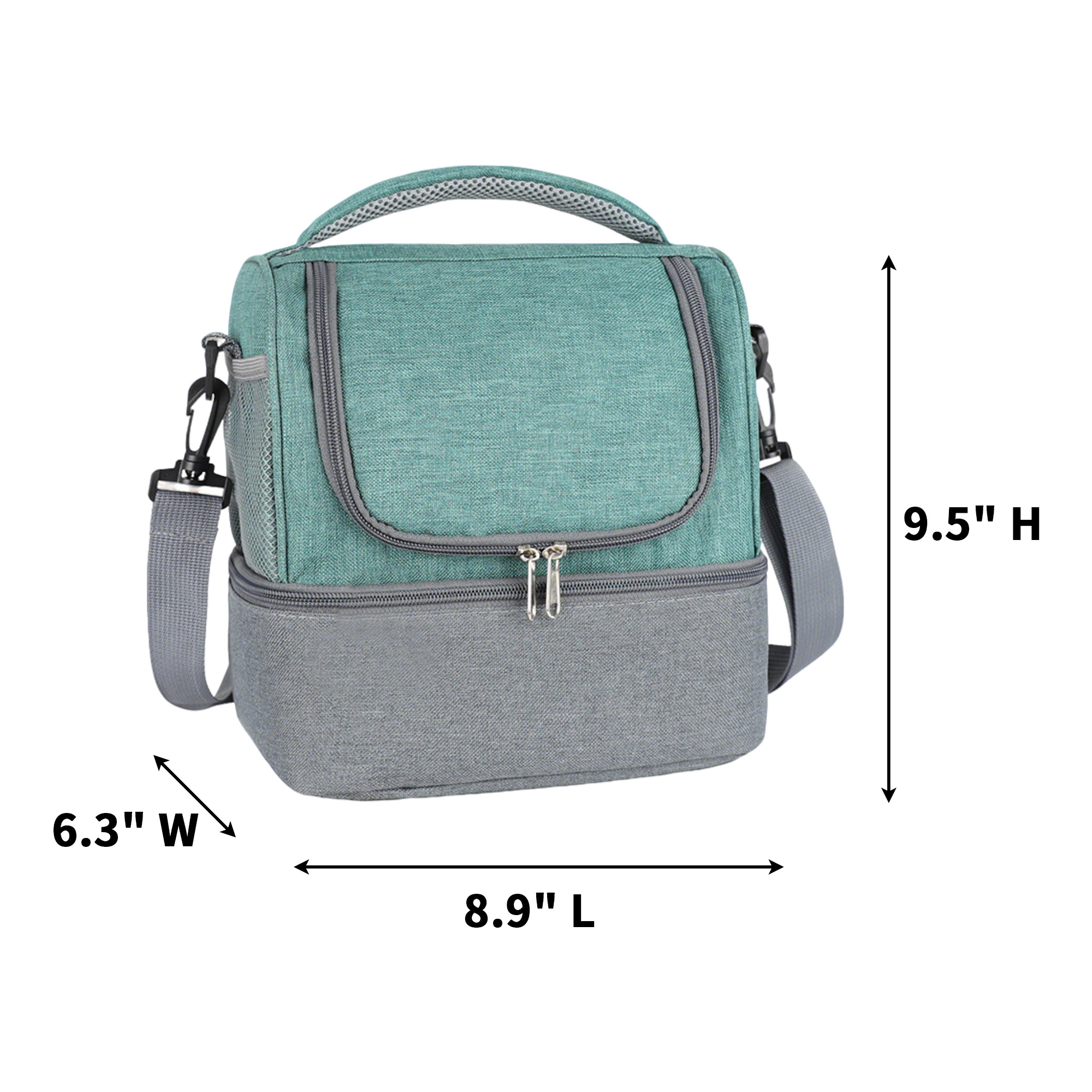 Double Layer Lunch Cooler Oxford Cloth With Peva Lining 7