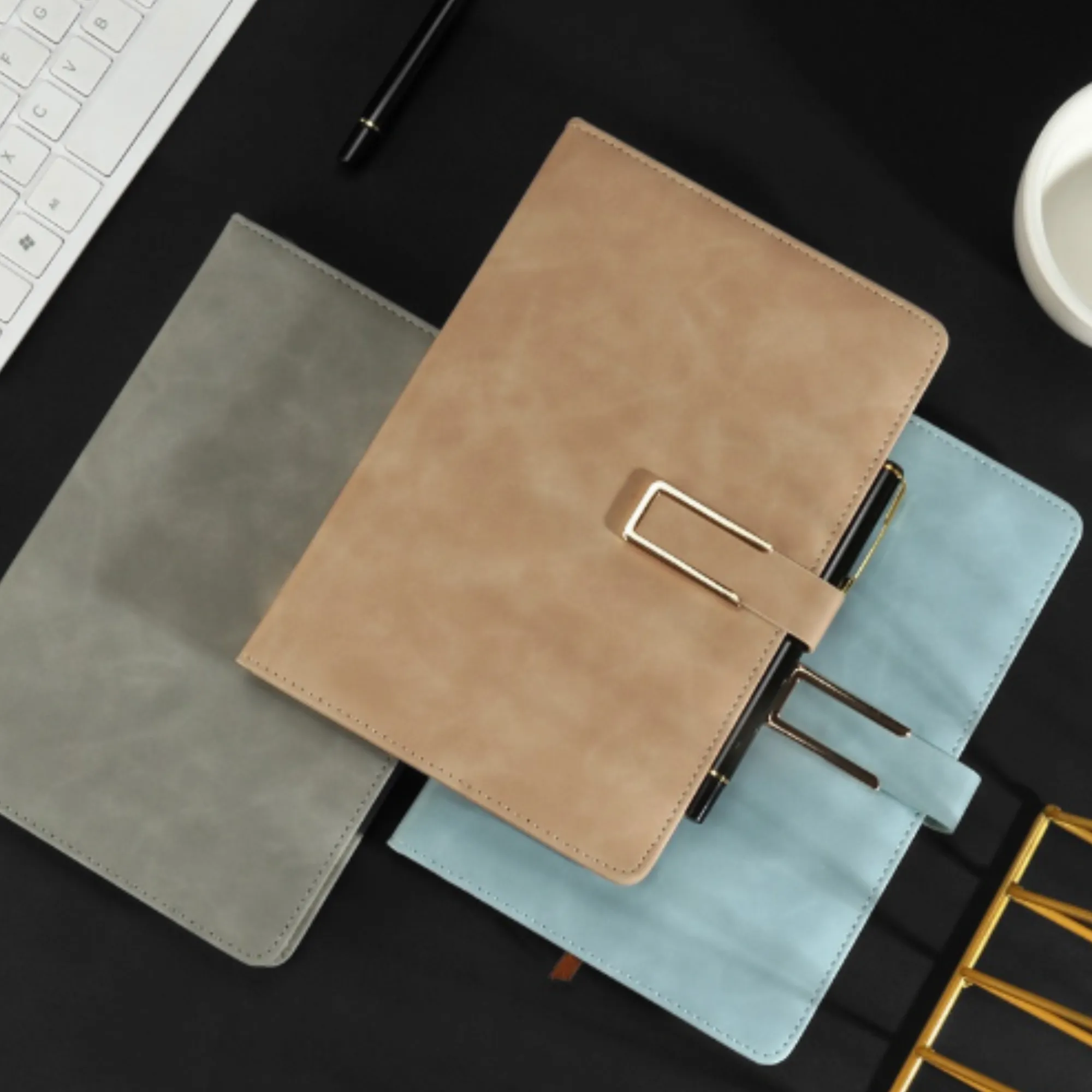 A5 Leather Journal with Buckle Closure for Office Gifts 3