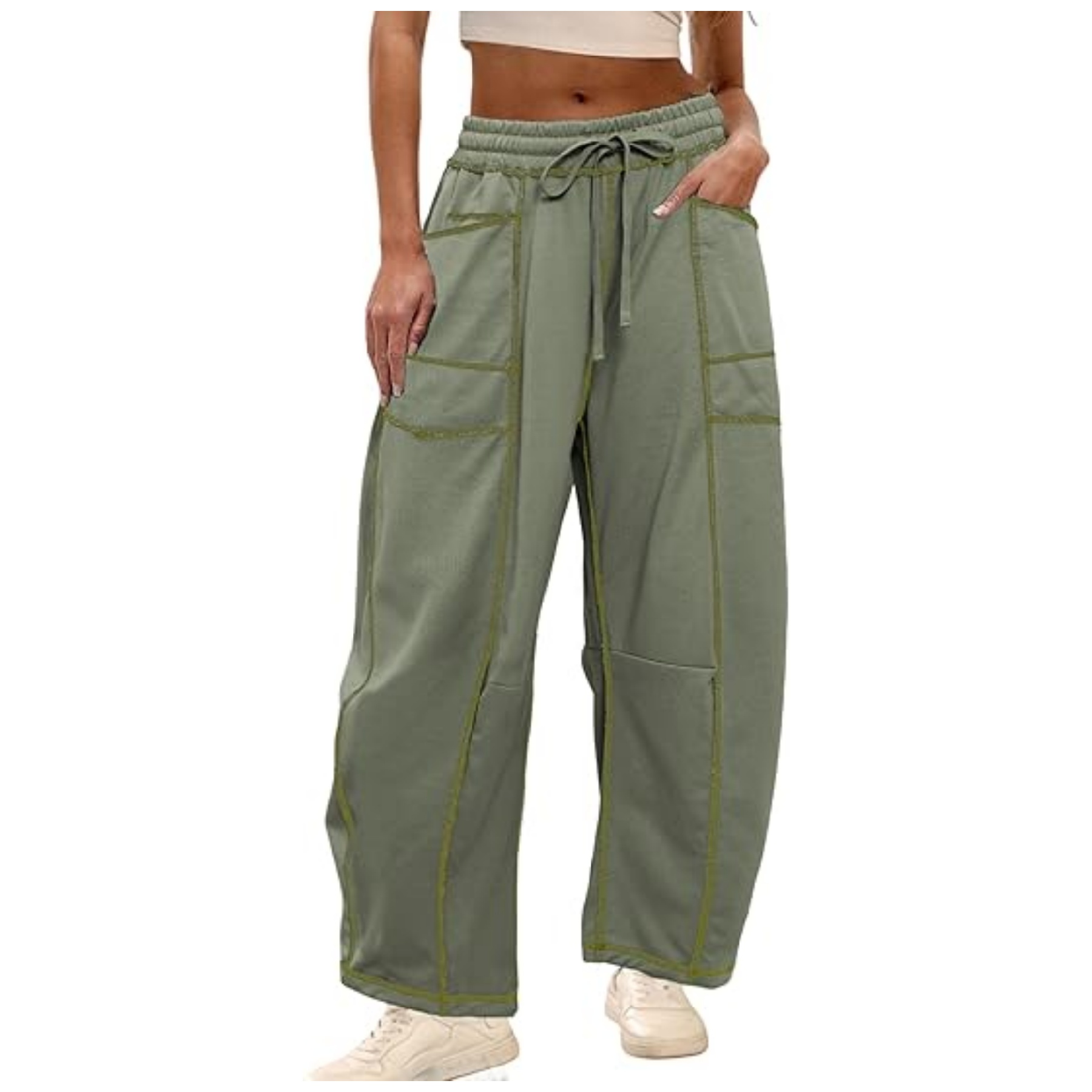 Womens Baggy Barrel Pants 7