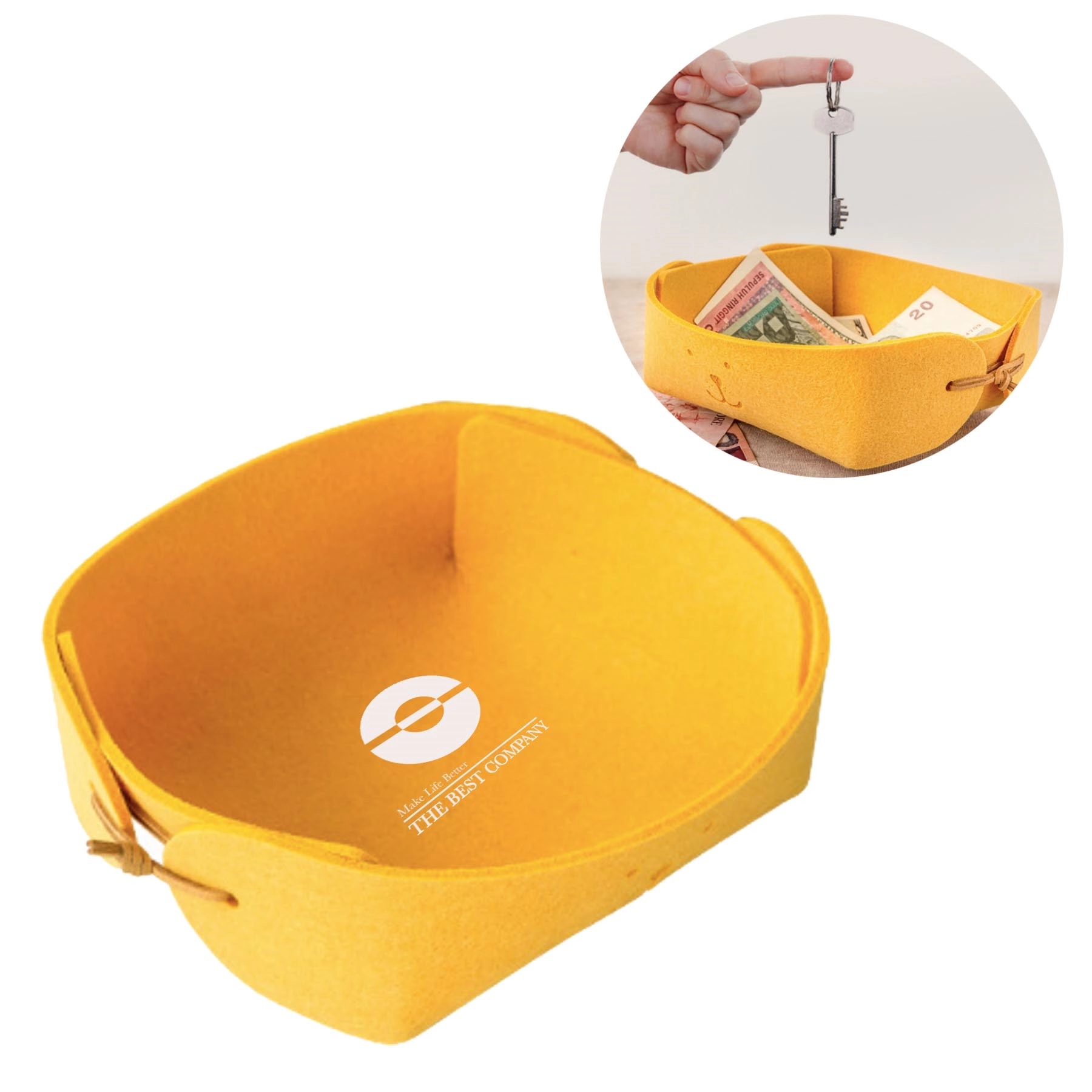 Foldable Felt Desktop Storage Basket 2